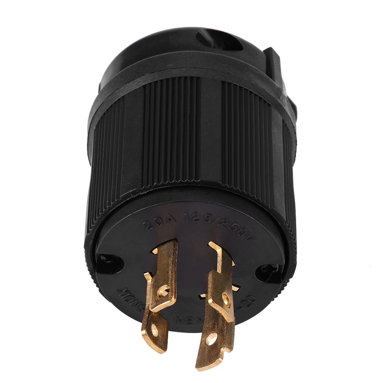 Vierpoliger, Amerikanischer Stecker Mit Verriegelungsmechanismus Für Generatoren, 20 A, 125–250 V, L14-20p