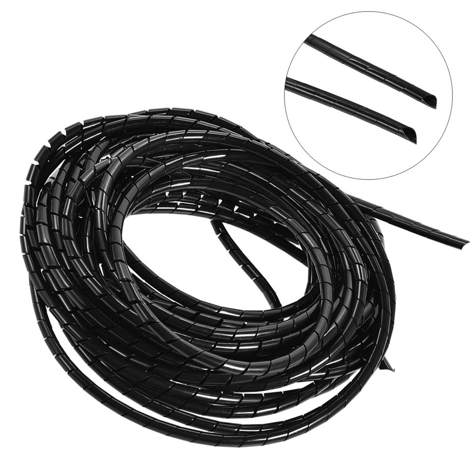 6-mm-spiralschlauch, 10-meter-packung, Schwarz