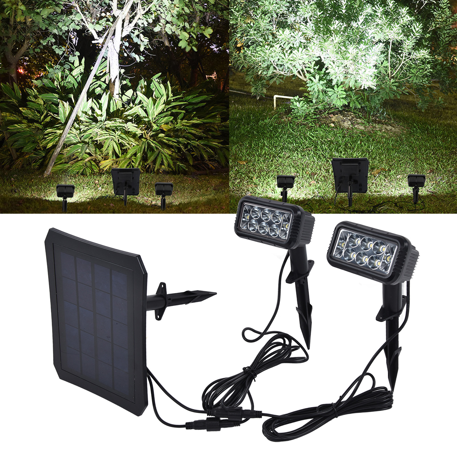 5v Led-solarstrahler Für Den Garten, Kaltweißes Licht, Außenbeleuchtung