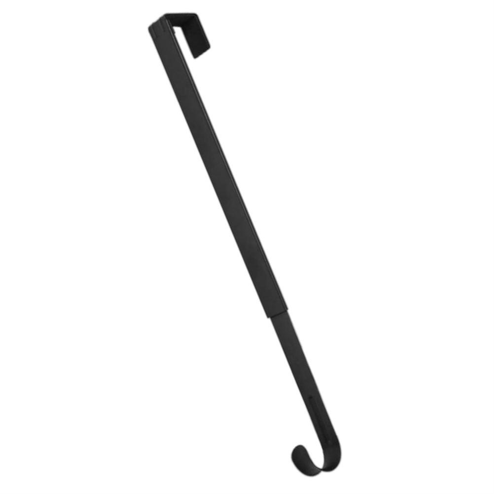 Haken Für Weihnachtskränze, Partydekorationen, Türhänger, Teleskophaken, Schwarz.