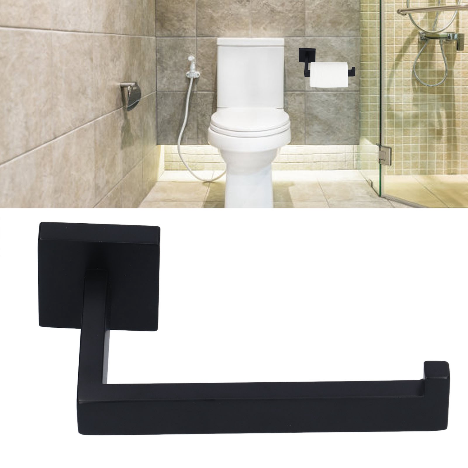 Quadratischer Toilettenpapierhalter Aus Edelstahl 304, Toilettenpapierhalter Für Den Hausgebrauch