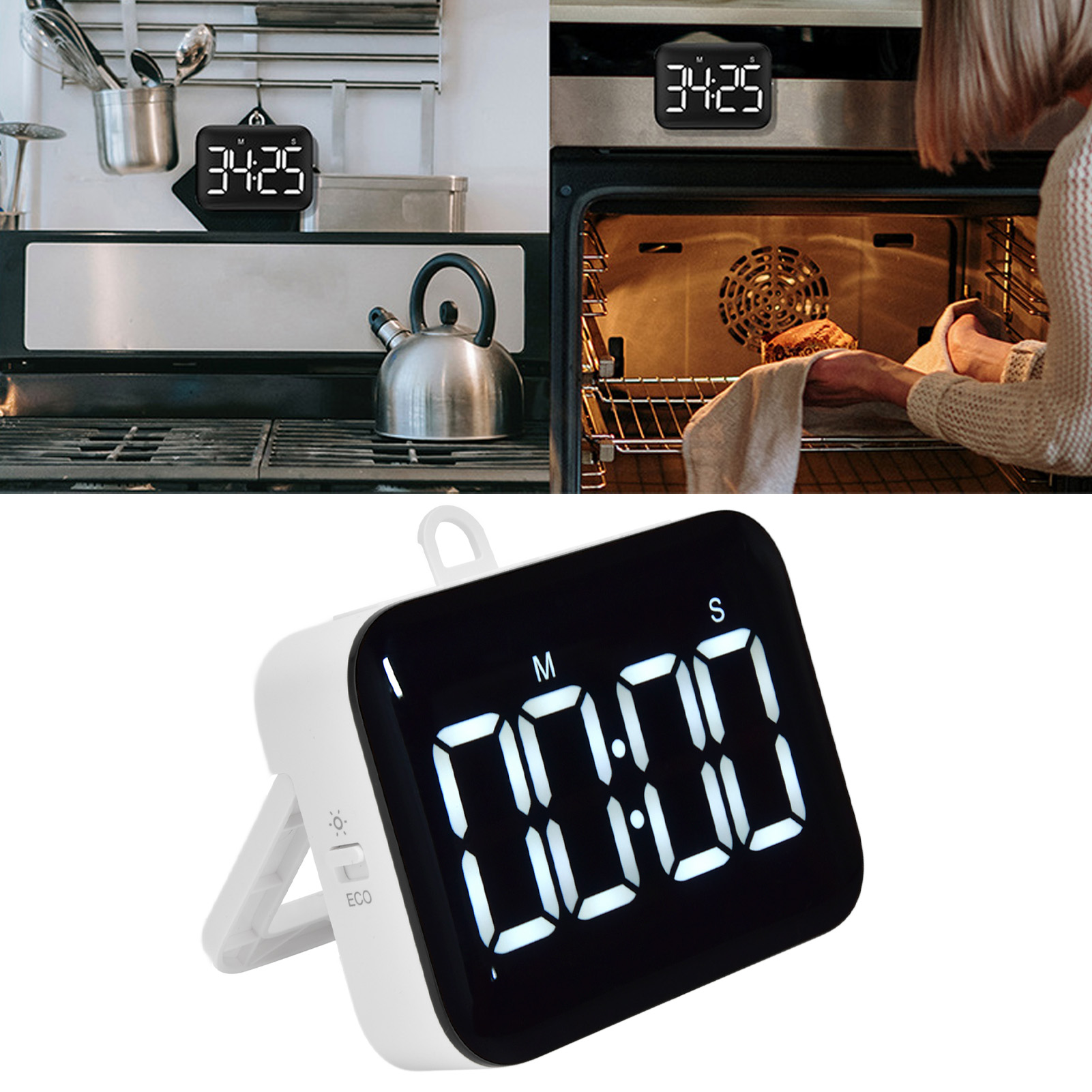 Elektronische Zeiterfassungsuhr – Countdown-timer Zum Kochen, Backen Und Lernen – Lautloser Timer