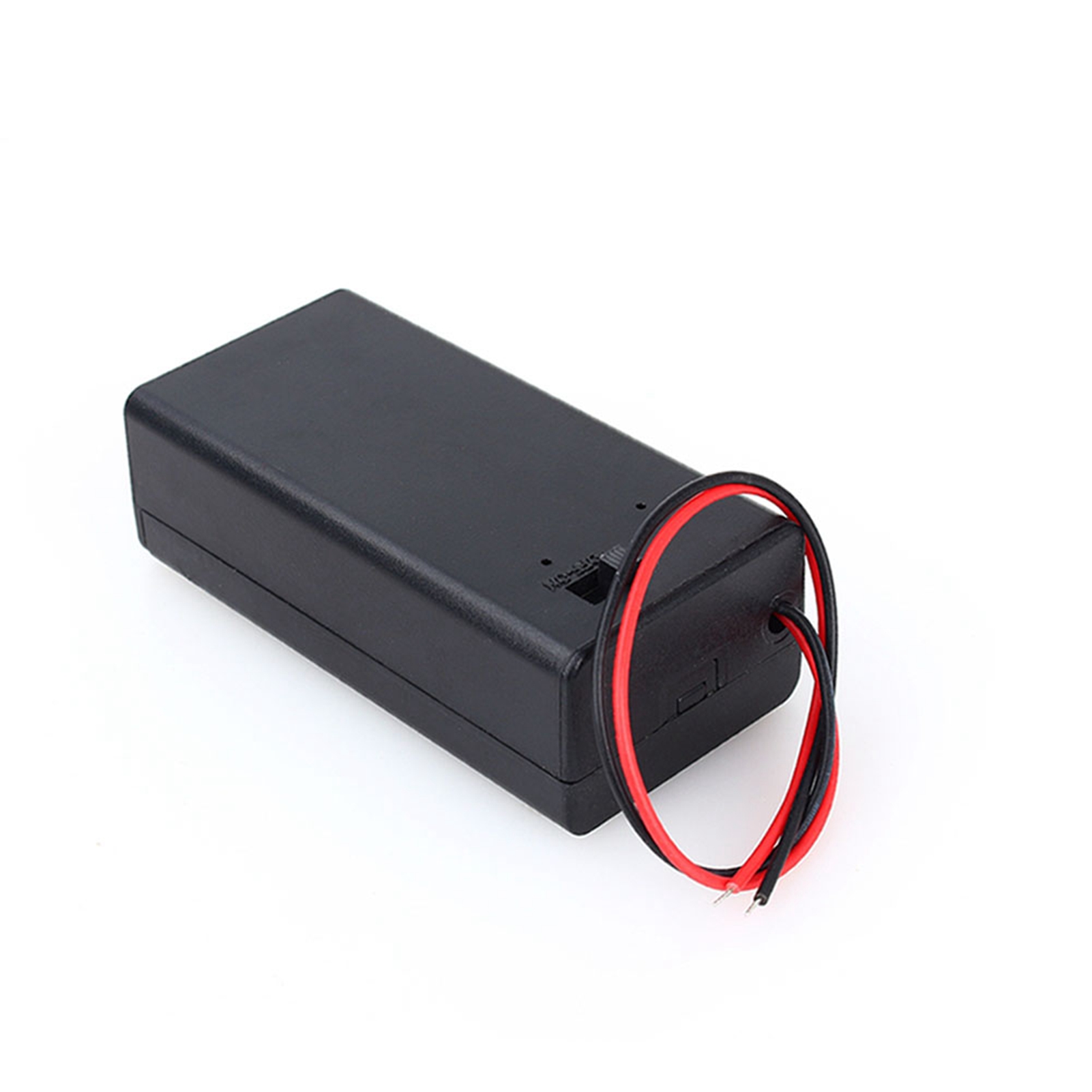 9v-batteriefach Mit Deckel Und Schalter, Schwarz