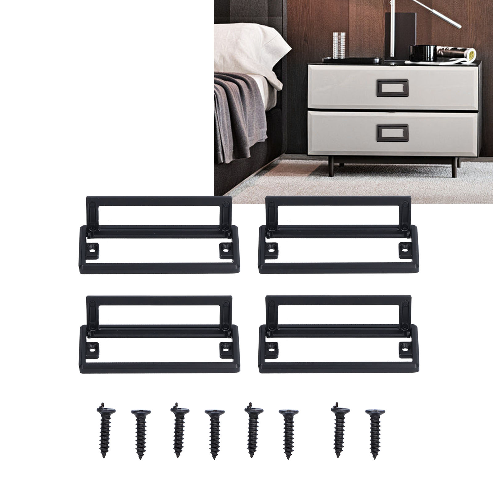 Verkauf Von Jeweils 4 Sets: Einfache Schublade Ohne Bohren, Flache Griffe, Nachttisch Mit Verdeckten Druckgriffen, Tatami Mit Unsichtbaren Griffen.