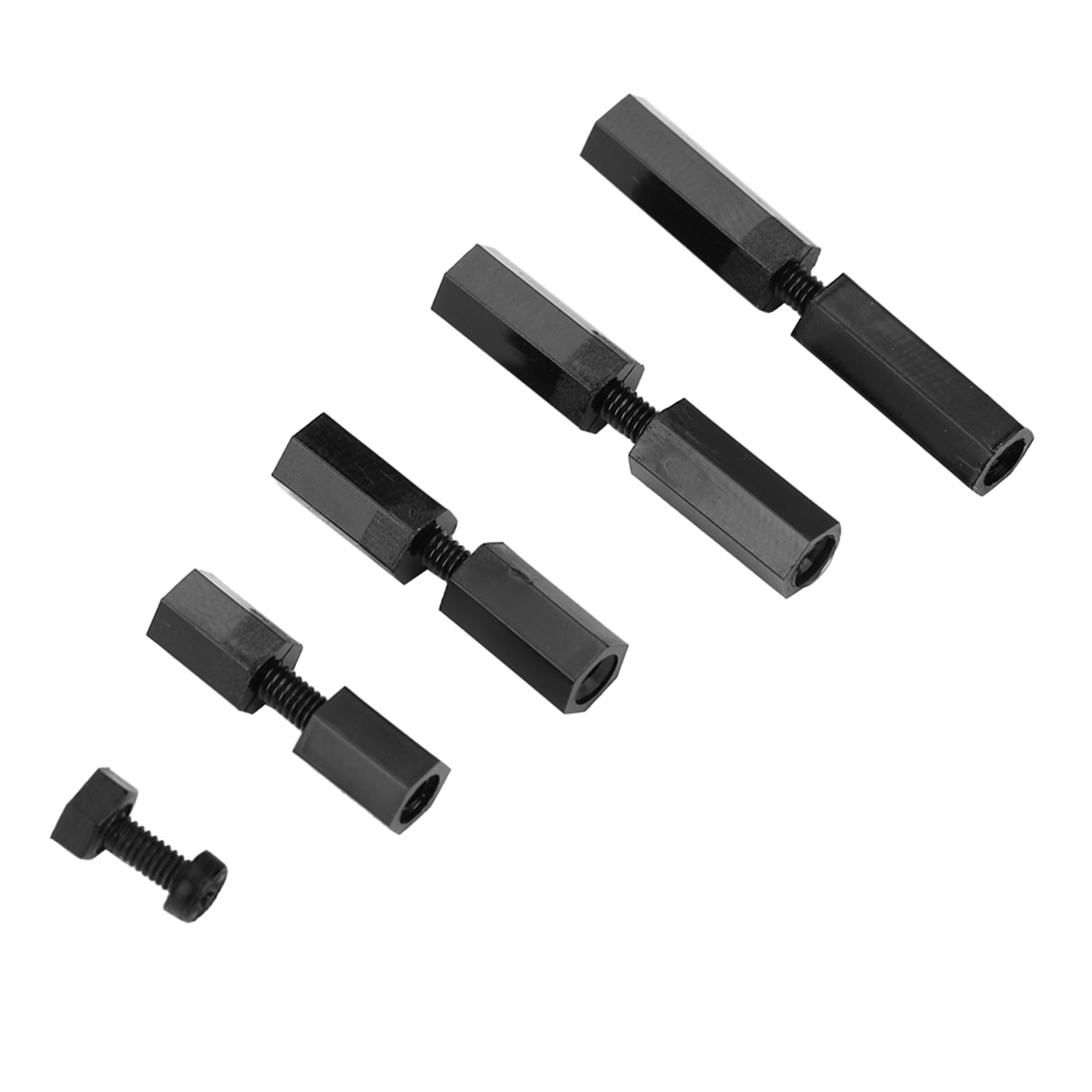 180 M2 Schwarze Nylon-innensechskantschrauben
