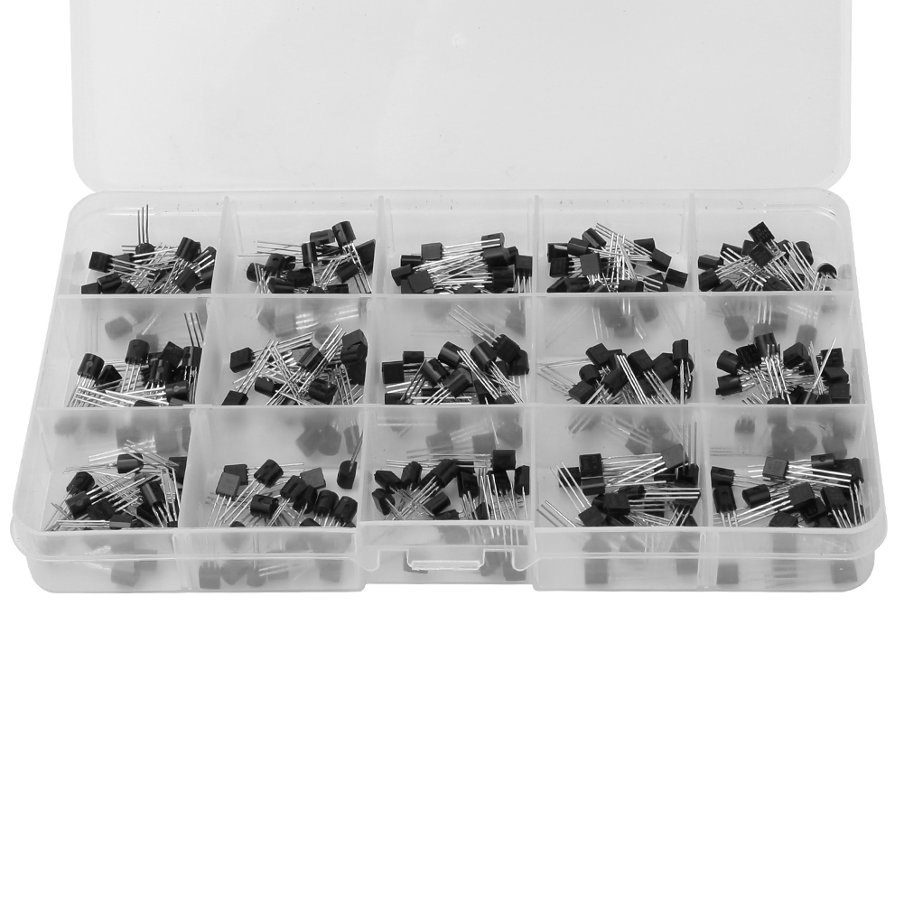 300 Stück/box Im To-92-gehäuse, 15 Gängige Transistor-kits, Je 20 Stück Von Jedem Typ, 15 Fächer, Darunter S9012, S9013, S9014, S8050, S8550, 2n3904 Und 2n3906 B.