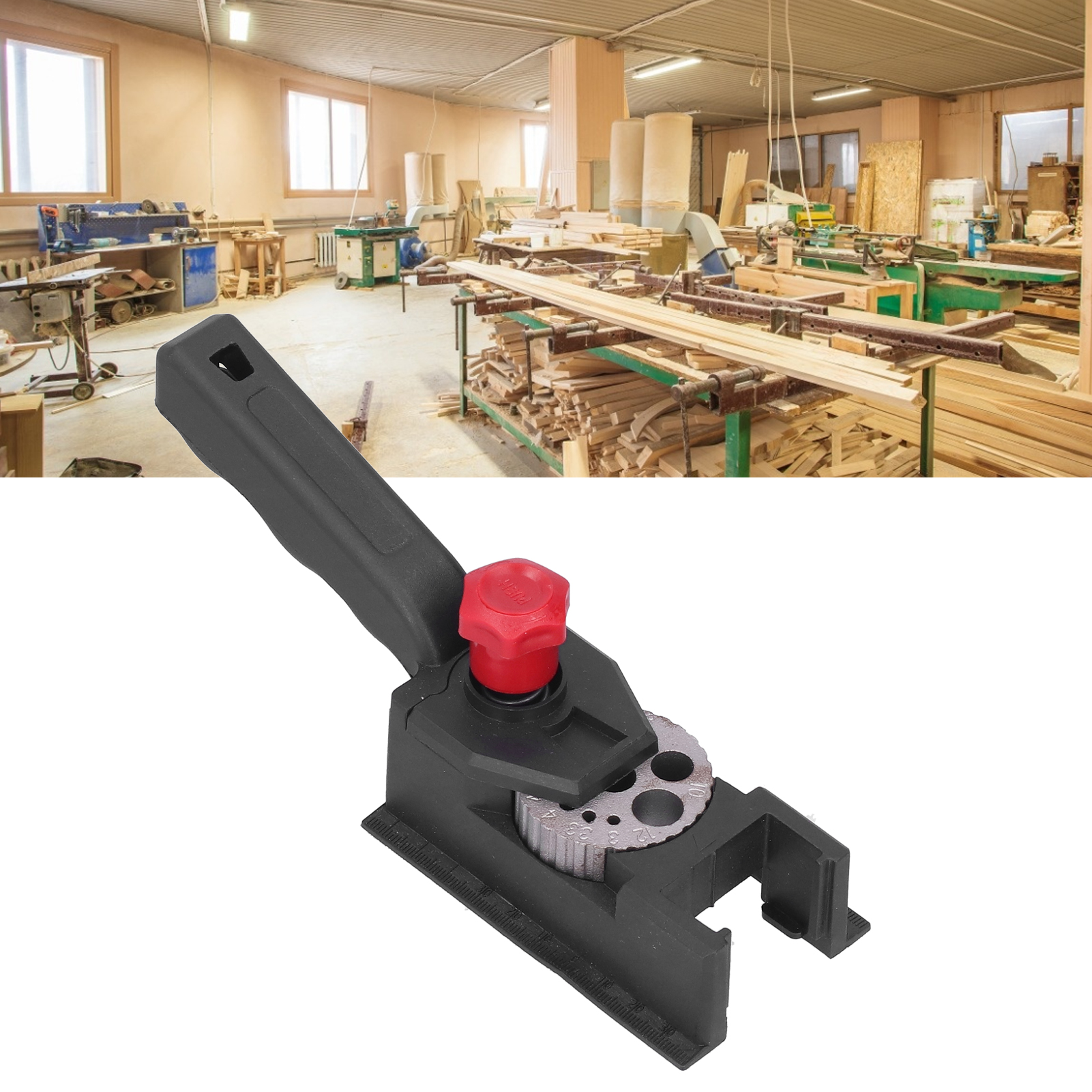 10-loch-holzbohrer, Positionier- Und Spannvorrichtung, Tragbarer Lochöffner Für Die Holzbearbeitung, Bohrer Von 3 Bis 12 Mm.