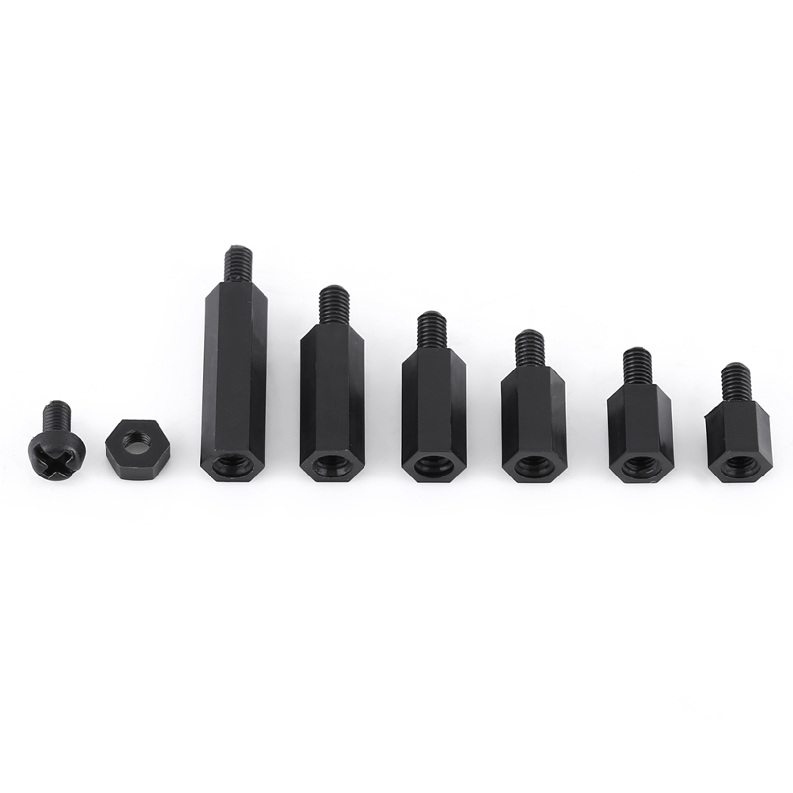 Set Mit 250 Schwarzen Nylon-isolierstangen (karton)