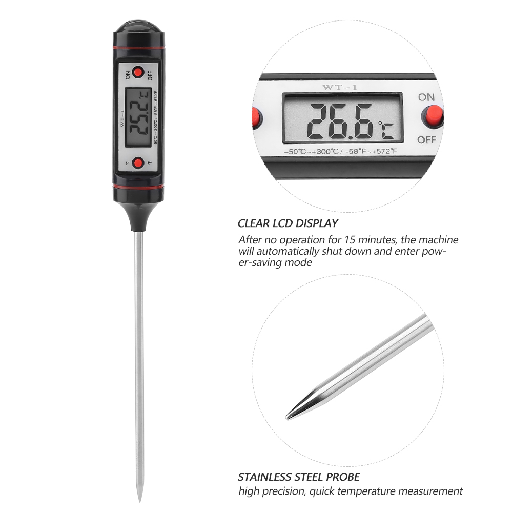 Wt-1 Nadelthermometer Und Hygrometer, Lieferung Ohne Batterien.