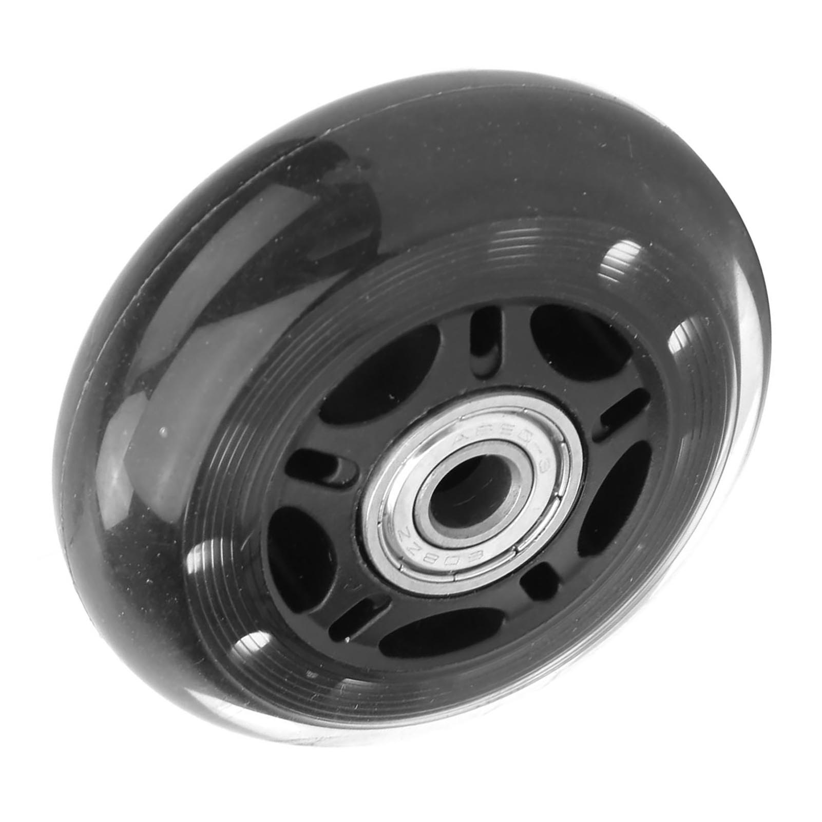 Transparente Skateboardrolle Mit 76 Mm Durchmesser, 24 Mm Dick, 8 Mm Lagerloch, Für Gepäckwagen, Geräuscharme Rollen.