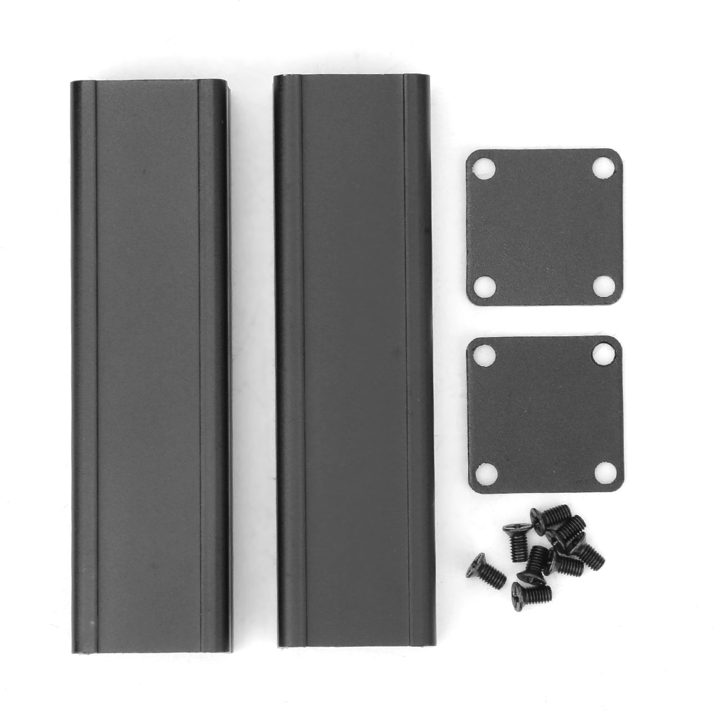 Kompaktes Aluminiumgehäuse 25 X 25 X 90 Mm, Geteiltes Aluminiumgehäuse, Aluminiumgehäuse Für Reduzierten Kabelaufwand, Gprs-aluminiumgehäuse, Halboffenes Aluminiumgehäuse