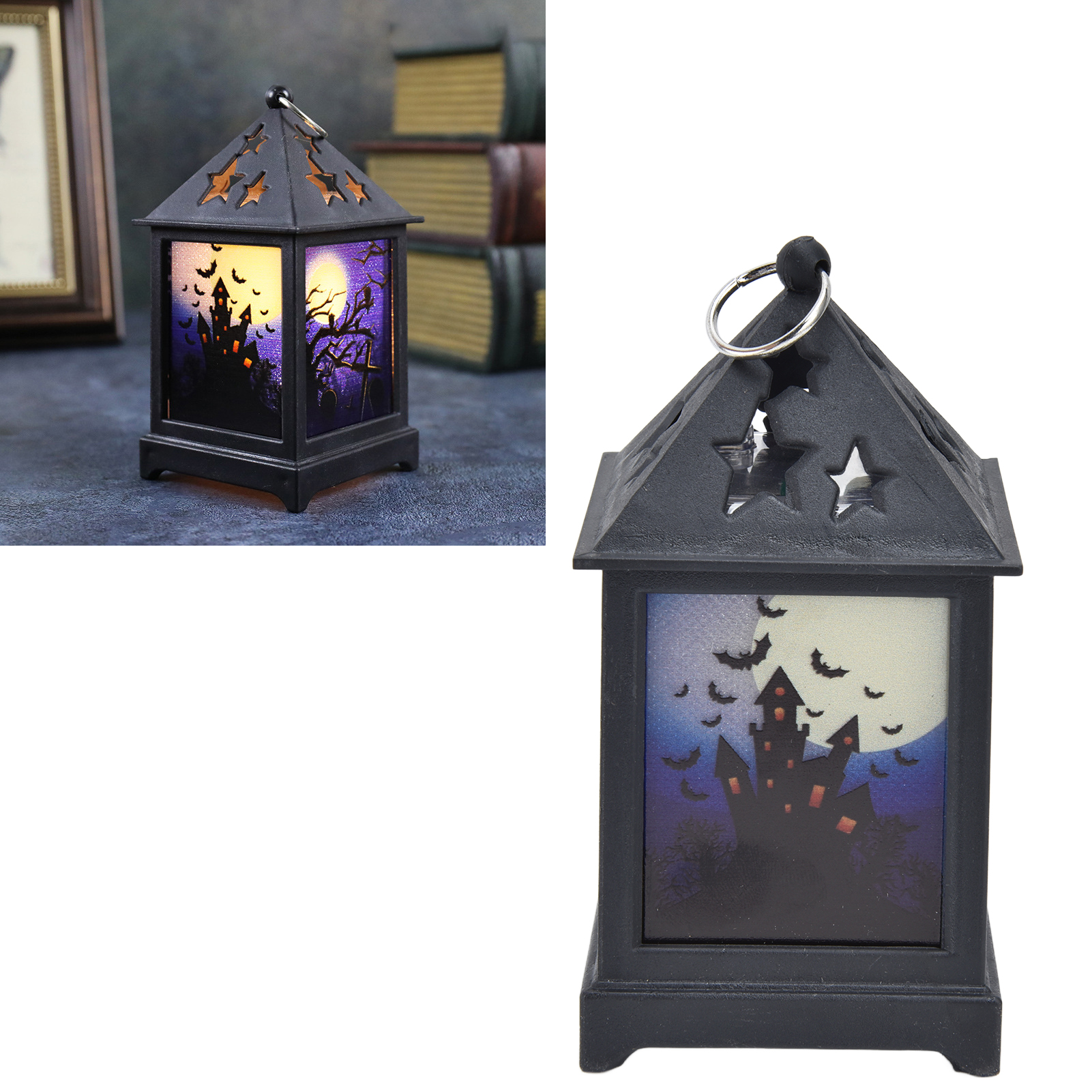 Dekorative Halloween-laternen, Tragbare Kürbislaternen, Blinkende Led-lichter, Tragbare Öllampen, Tischdekorationen Für Bars/escort-räume, Schlösser.
