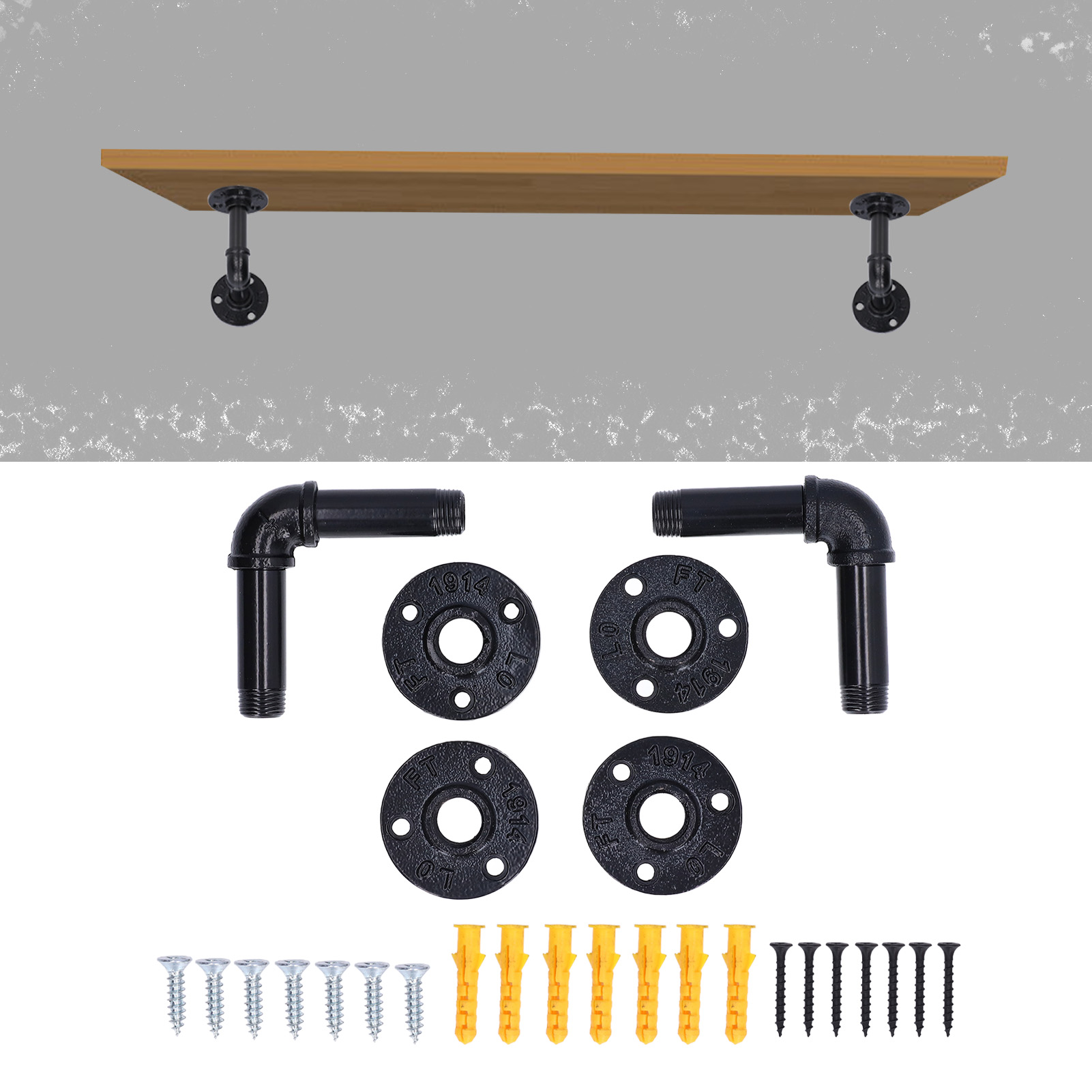 Verkauft Im 2er-set, Schwarze Retro-trennwandhalterung Mit Den Maßen 158cm.