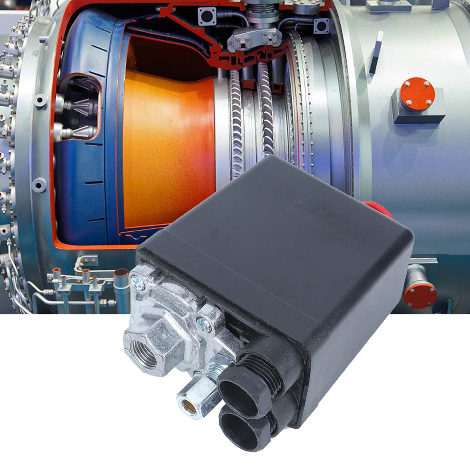 Druckschalter Für Luftkompressoren, Einlochig, 0,5-1,2 Mpa, 220 V.