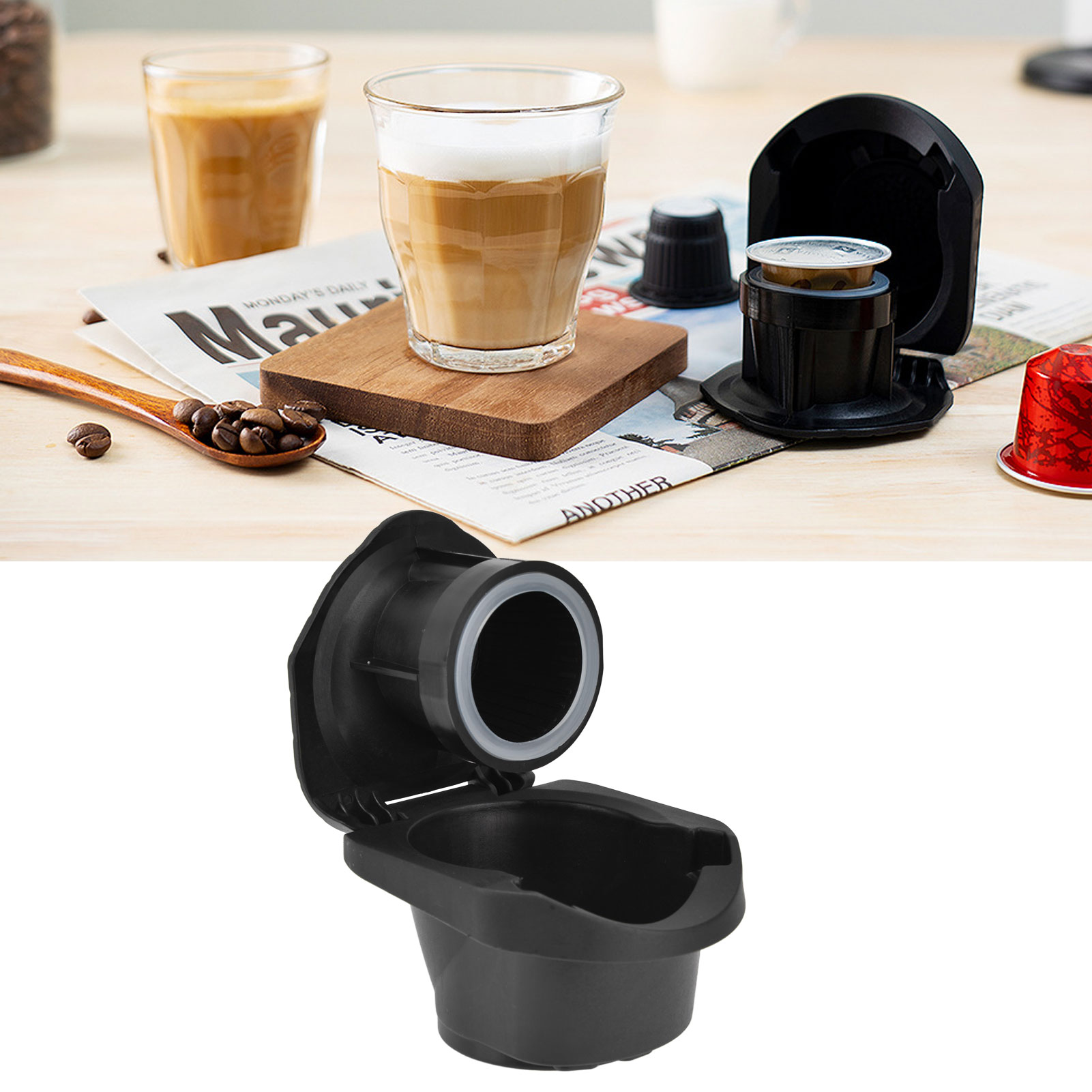 Kompatibel Mit Dolce Gusto Kaffeemaschinen, Wandelbares Sternförmiges Kaffeetablett, Nestlé Kapselkaffee, Wandelbares Sternförmiges Kaffeetablett.