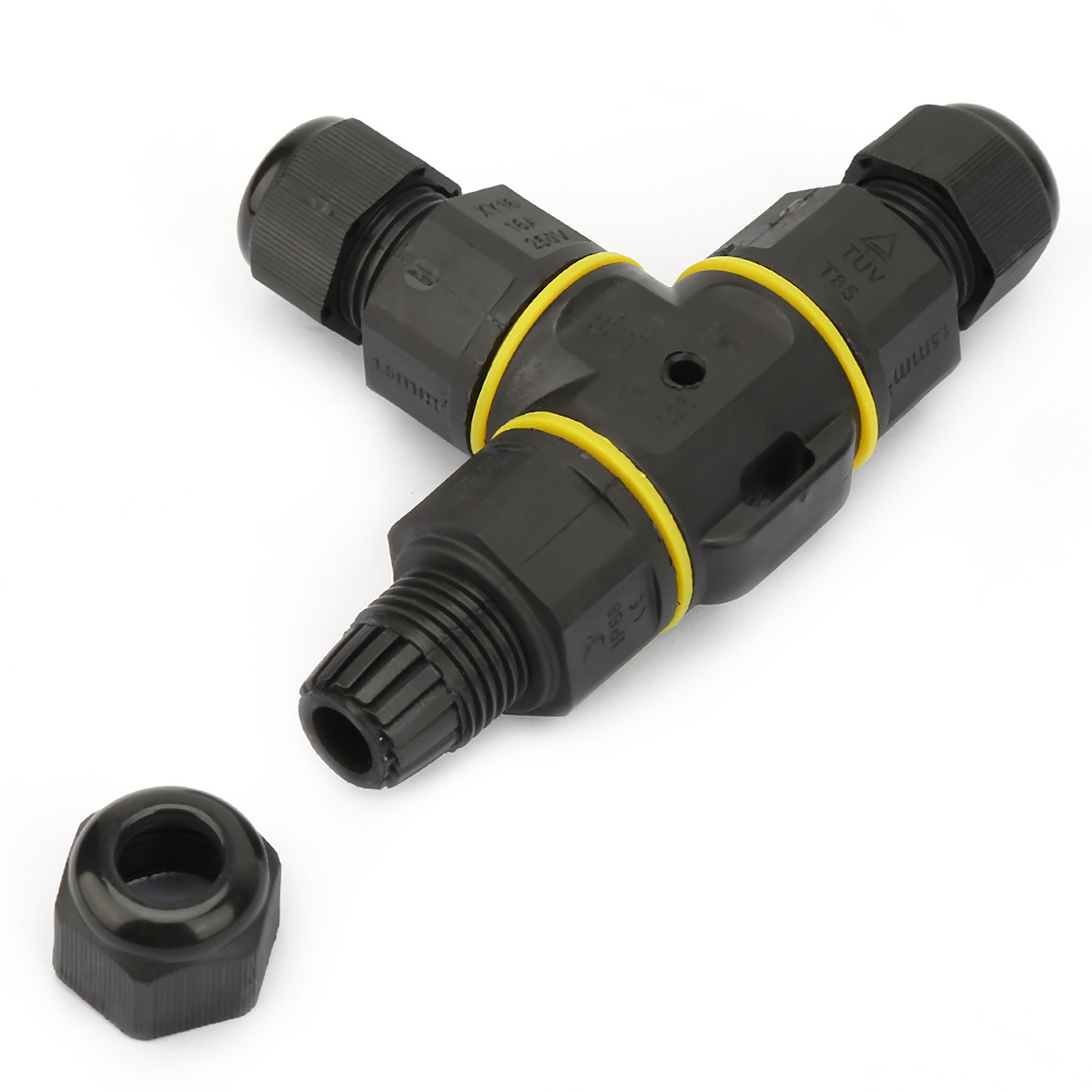 Wasserdichter Stecker Ip68, Wasserdichter Stecker Für Dreiadriges T-kabel, Wasserdichter Stecker Für Leuchten.