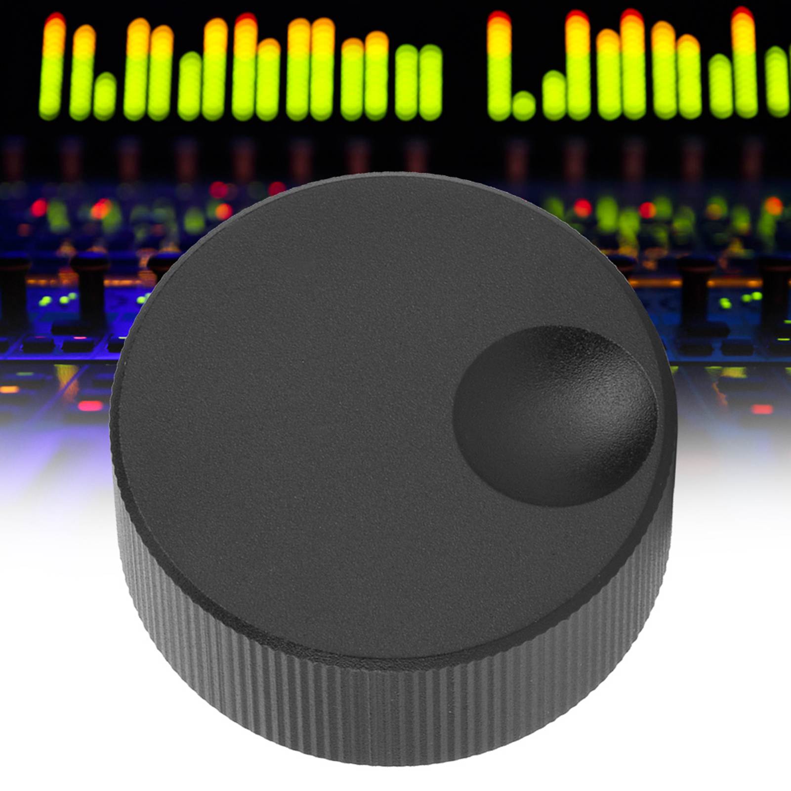 Universeller, Matter Lautstärkeregler 32 X 13 Mm, 6 Mm Loch, Komplett Aus Massivem, Schwarzem Aluminium Gefertigt.