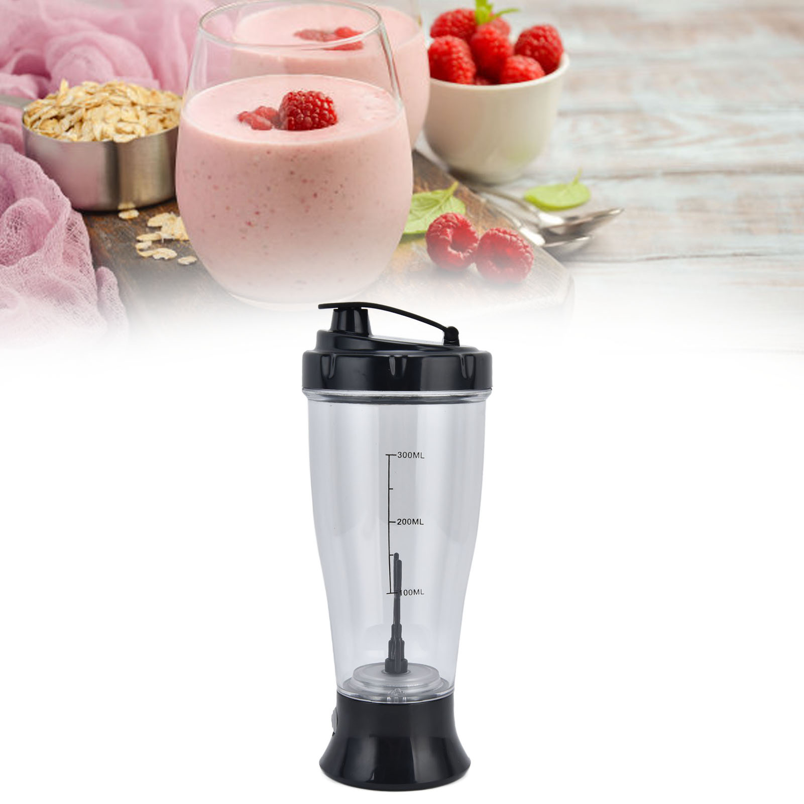 Elektrischer Mixbecher Für Kaffee Und Milchshakes, Schlichtes Geschenk, Weihnachtsgeschenk, Elektrischer Mixbecher, Klassisches Schwarz