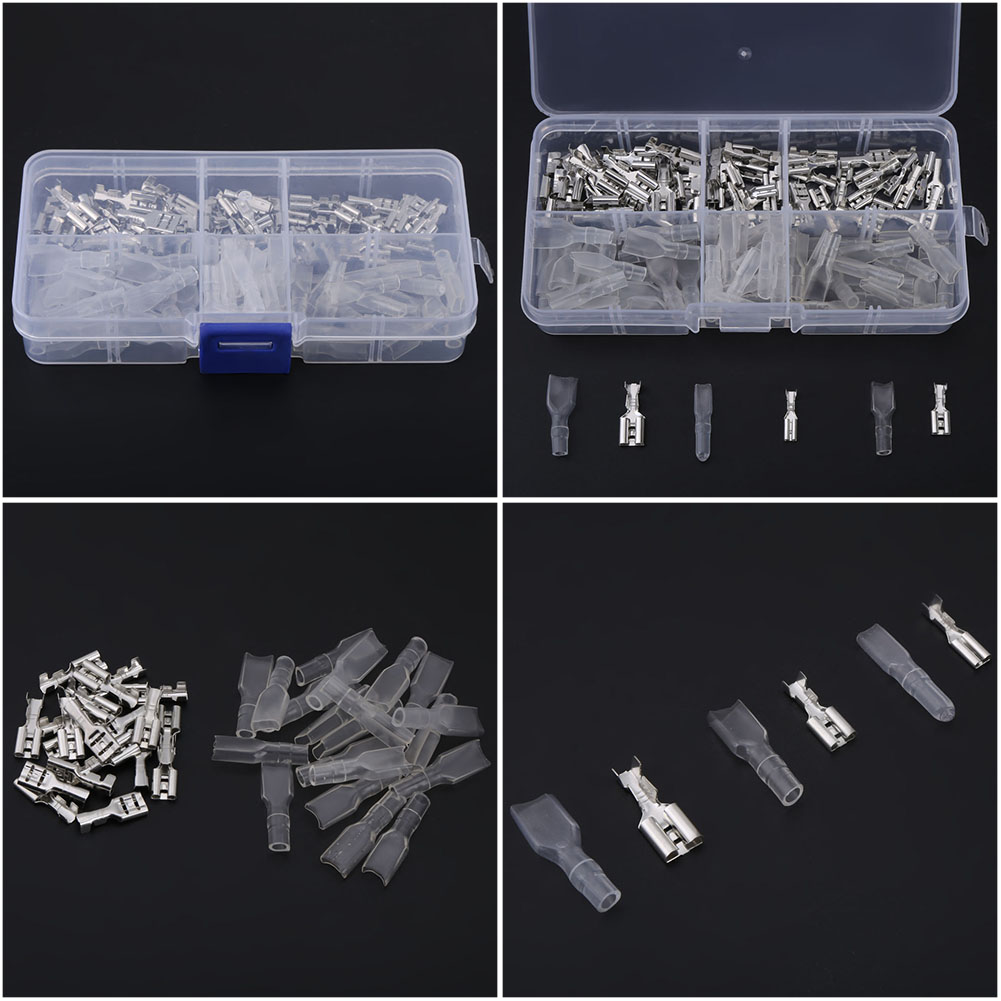 Set Mit 120 Federbelasteten Klemmenblöcken In Einer Box + Transparenter Hülle
