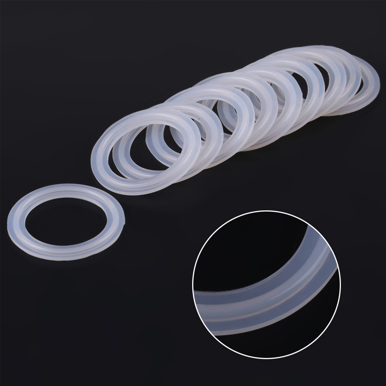1,5-zoll-fitting Aus Hygienischem Edelstahl Mit Silikondichtring, 50,5 Mm Außendurchmesser