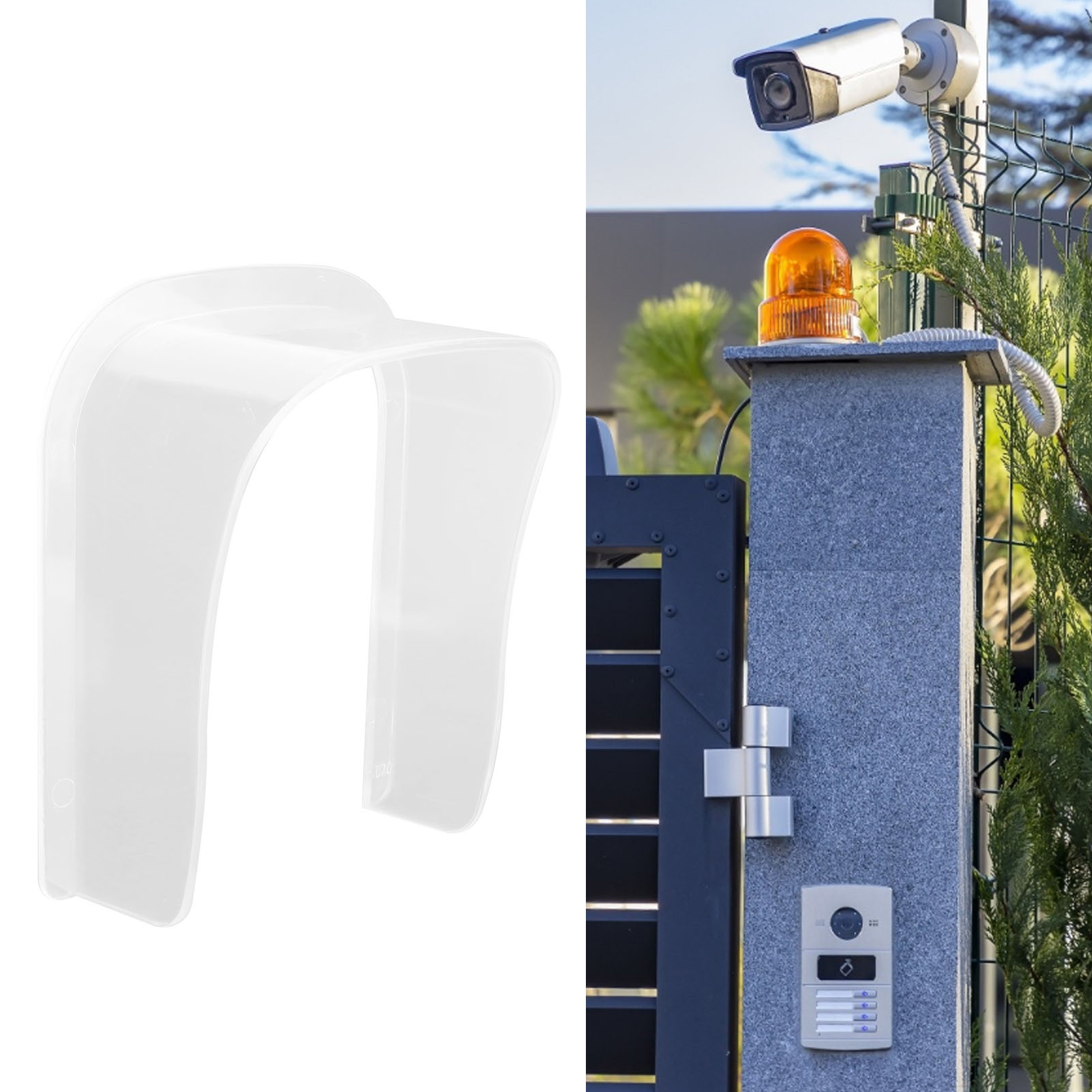 Transparente Zutrittskontrollbox Für Pv-villen, Regendicht, Mit Fingerabdruckverschluss, Wasserdicht, Mit Video-türklingel/kartenleser, Zubehör