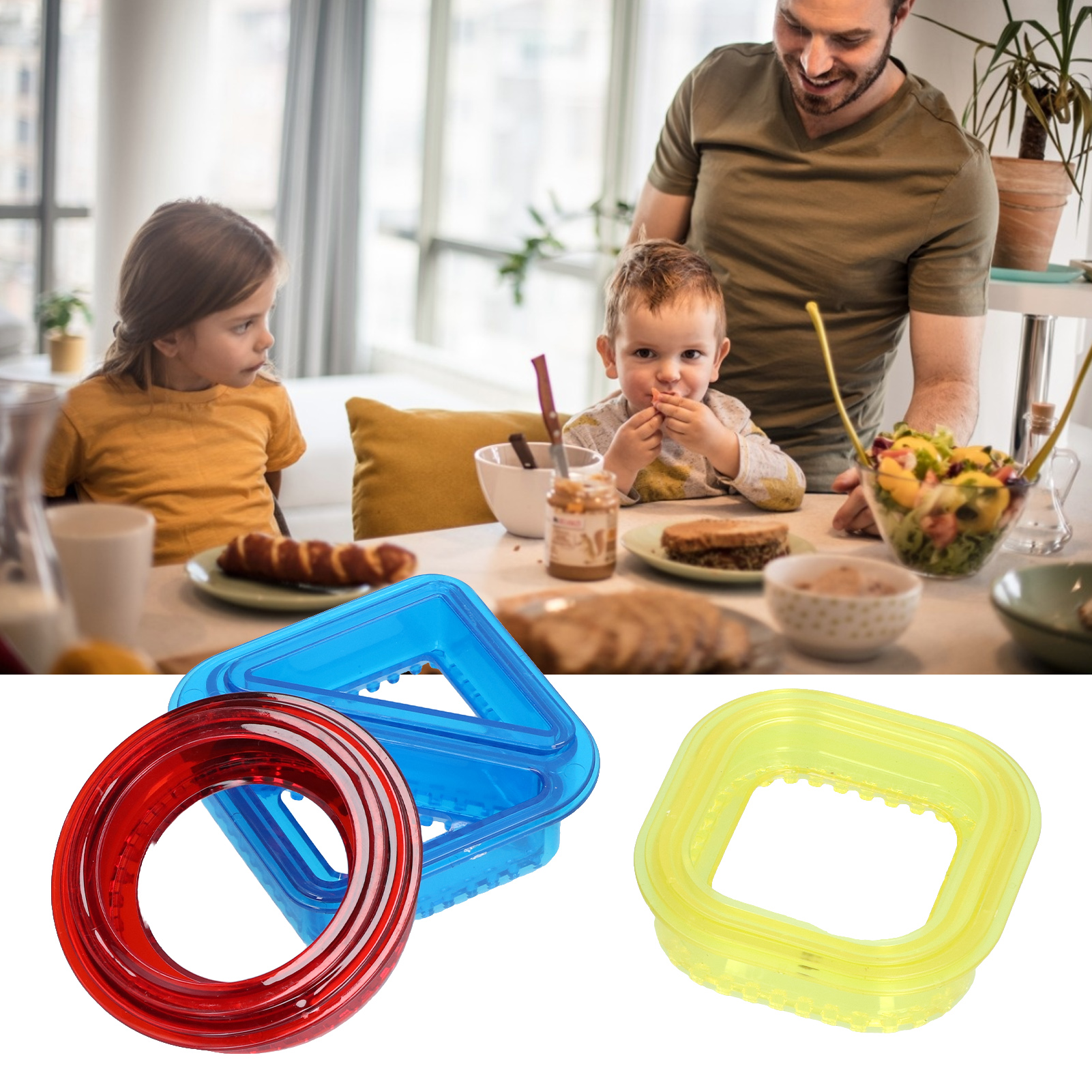 3 Brotausstecherformen Für Das Kinderfrühstück