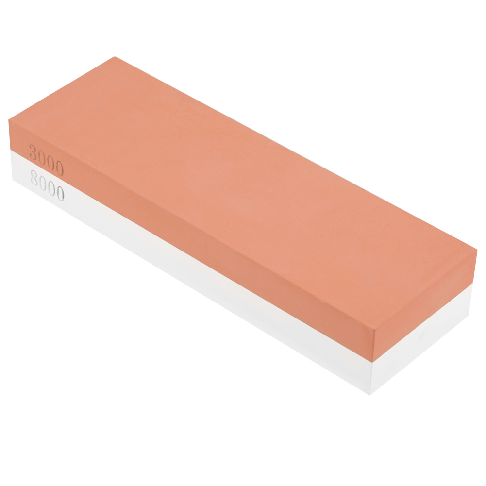 Doppelseitiger Schleifstein Aus Weißem Korund, Körnung 3000/8000, 180 X 60 X 30 Mm