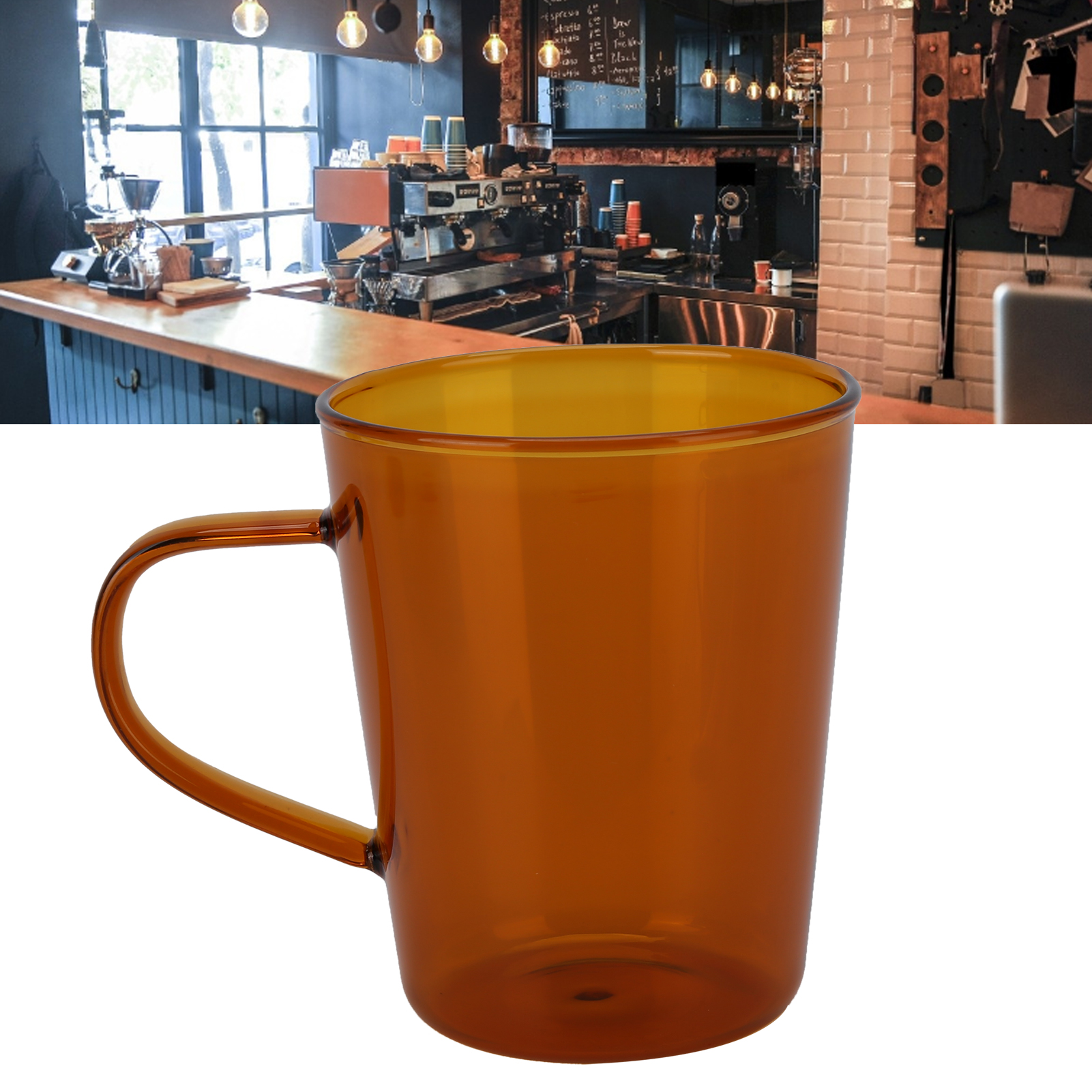 Hitzebeständige, Durchsichtige Glasbecher Geeignet Für Milch, Bier, Espresso, Kaffee, Ale, Tee, Whisky Handgefertigte Braune Glasbecher.