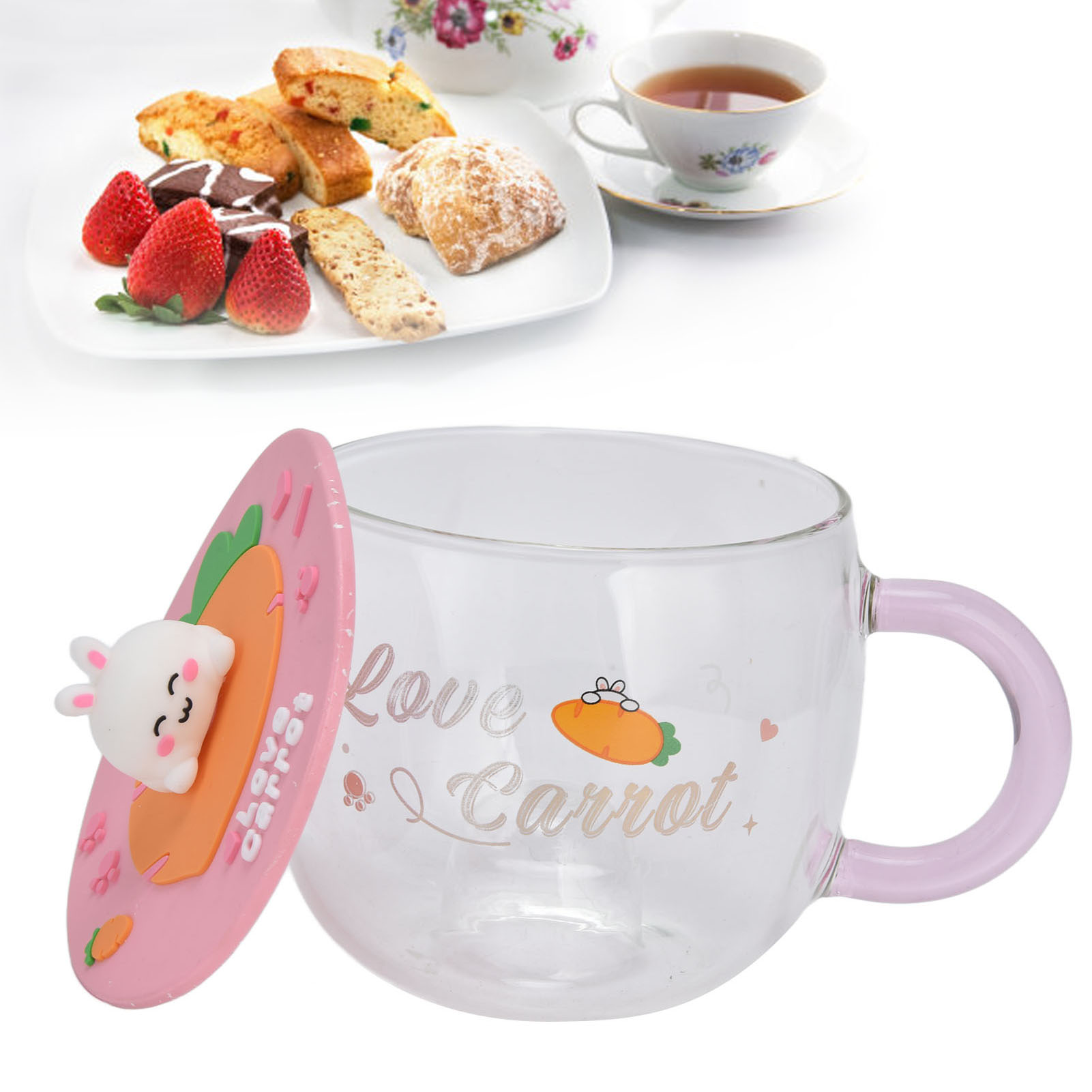 Kreativer Silikonbecher Mit Henkel, Ideal Für Kaffee, Milch, Haferflocken Oder Als Geschenk (typ C).
