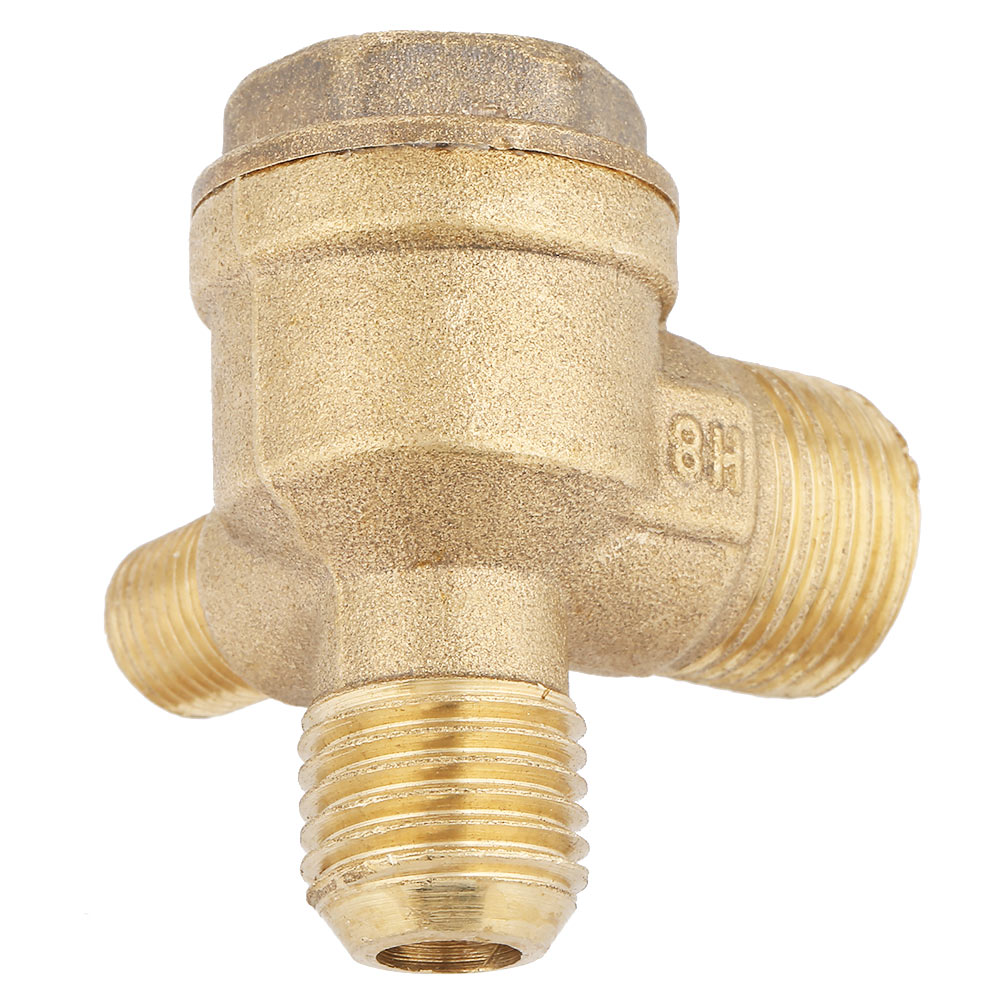 T-förmiges Rückschlagventil Für Luftkompressoren, 20 X 14 X 10 Mm, Komplett Aus Kupfer