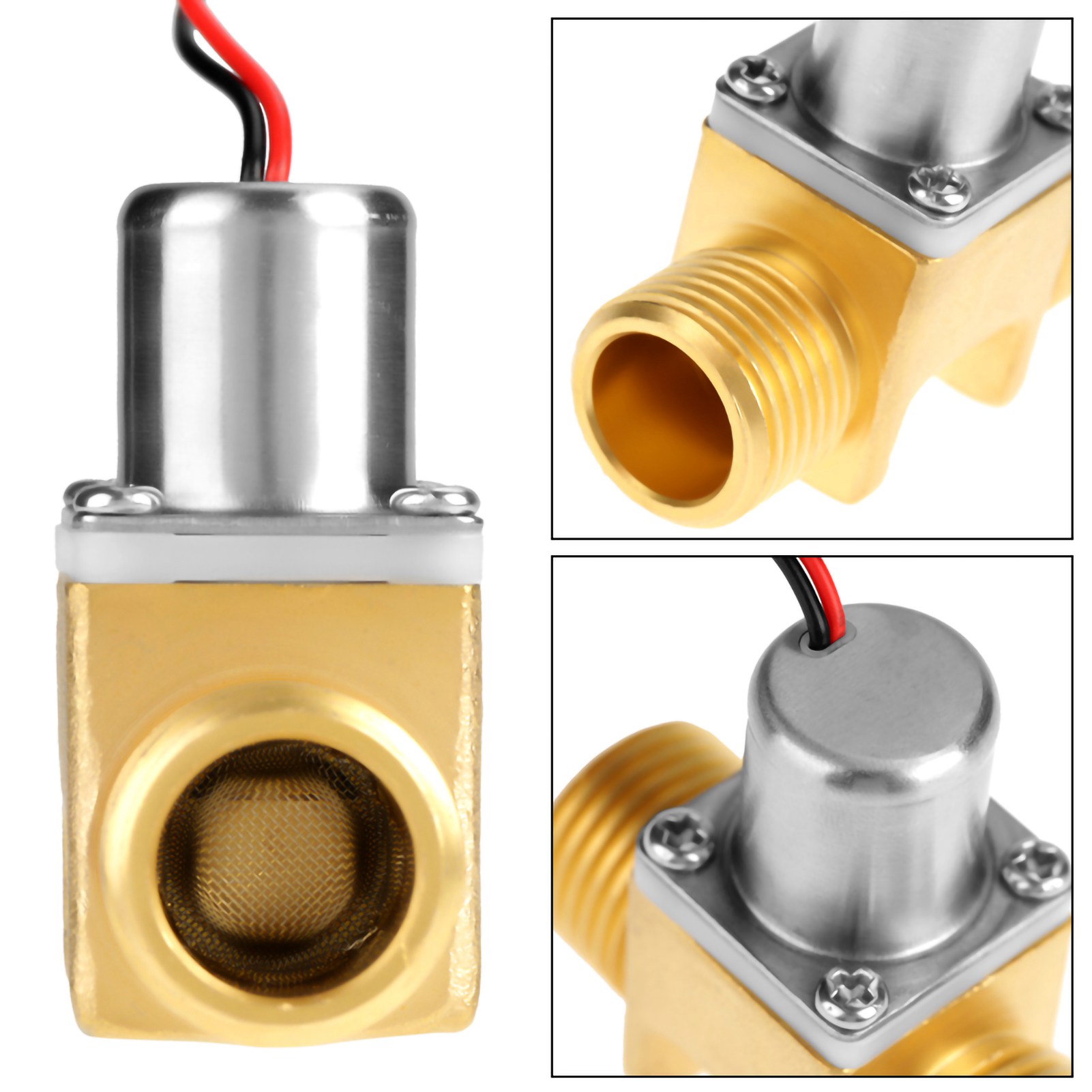 Bistabiles Kupferimpuls-magnetventil, Automatisches Spülventil, Wc-sitz, 1/2" 4,5v Sensor-wasserhahn-steuerschalter