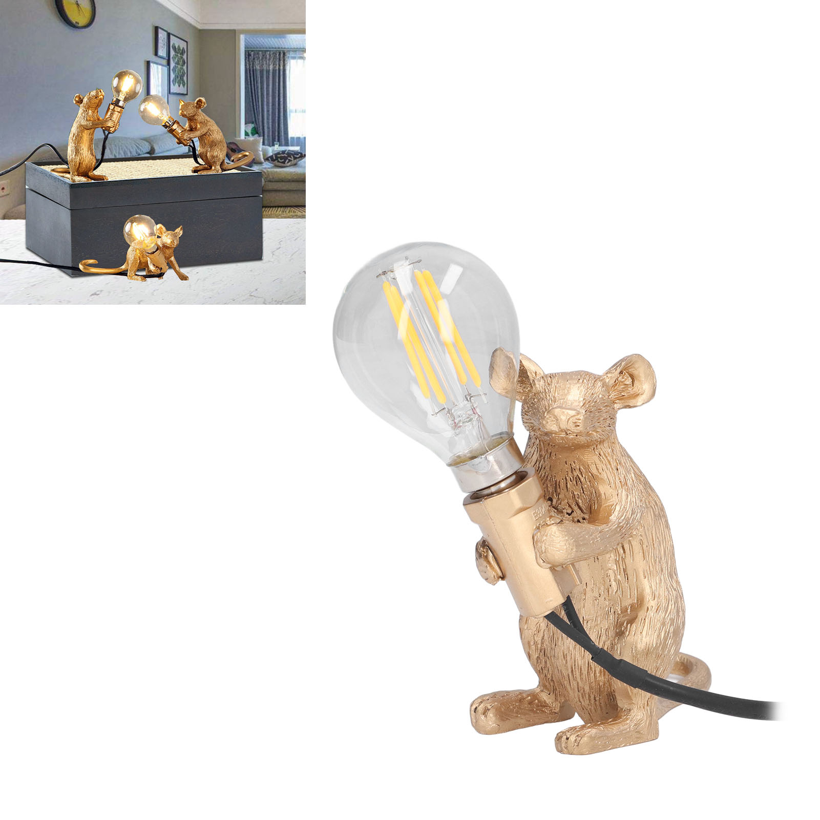Nordische Tischleuchte Aus Kunstharz, E12-fassung, Moderne Schreibtischlampe Aus Kunstharz, Dekorative Lampe Für Büro, Wohnzimmer, Schlafzimmer, Nachttisch, Dekorative Tischleuchte, Goldener Fuß, Brit