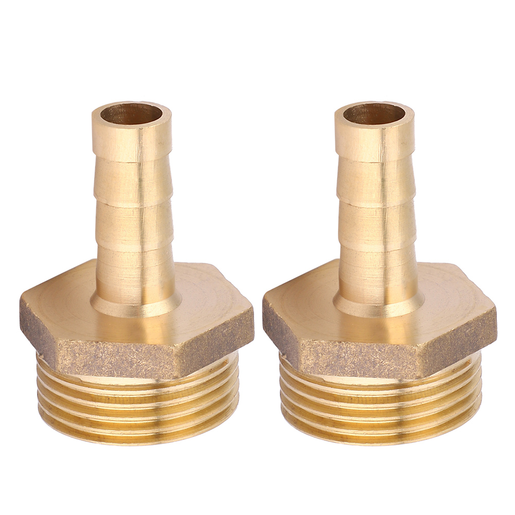 Set Aus 2 Kupfer-wasserhahnarmaturen Mit 3/4"-außengewinde, Pagodenarmatur Mit Außengewinde, 10 Mm