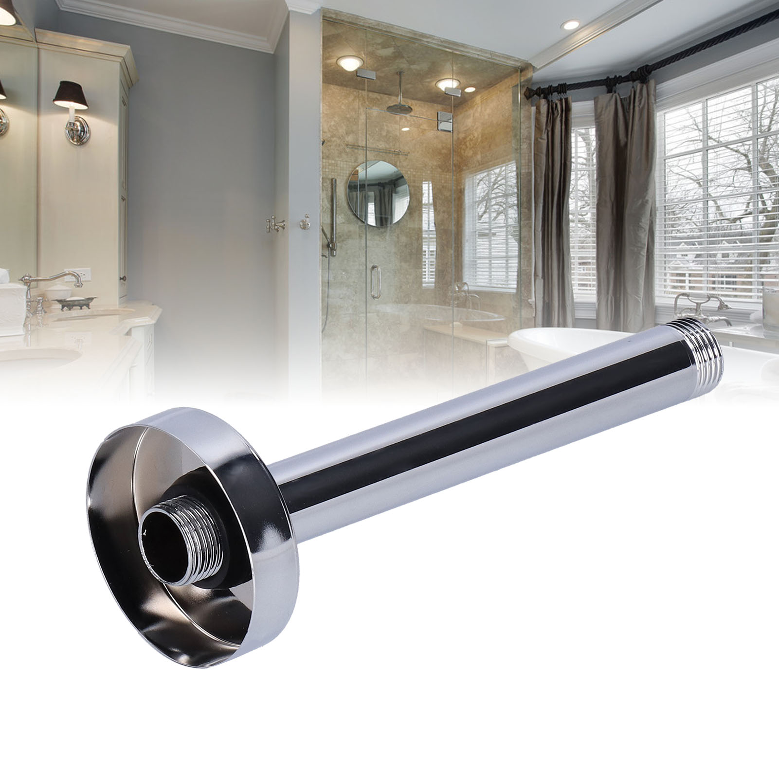 Duscharm Mit Amerikanischem Npt-anschluss (φ20 Mm), Wand- Und Deckenmontage, Rundschlauch, Duschzubehör Für Hotels, Internationaler Handel, 6 Zoll, Amerikanischer Standard, Galvanisiert