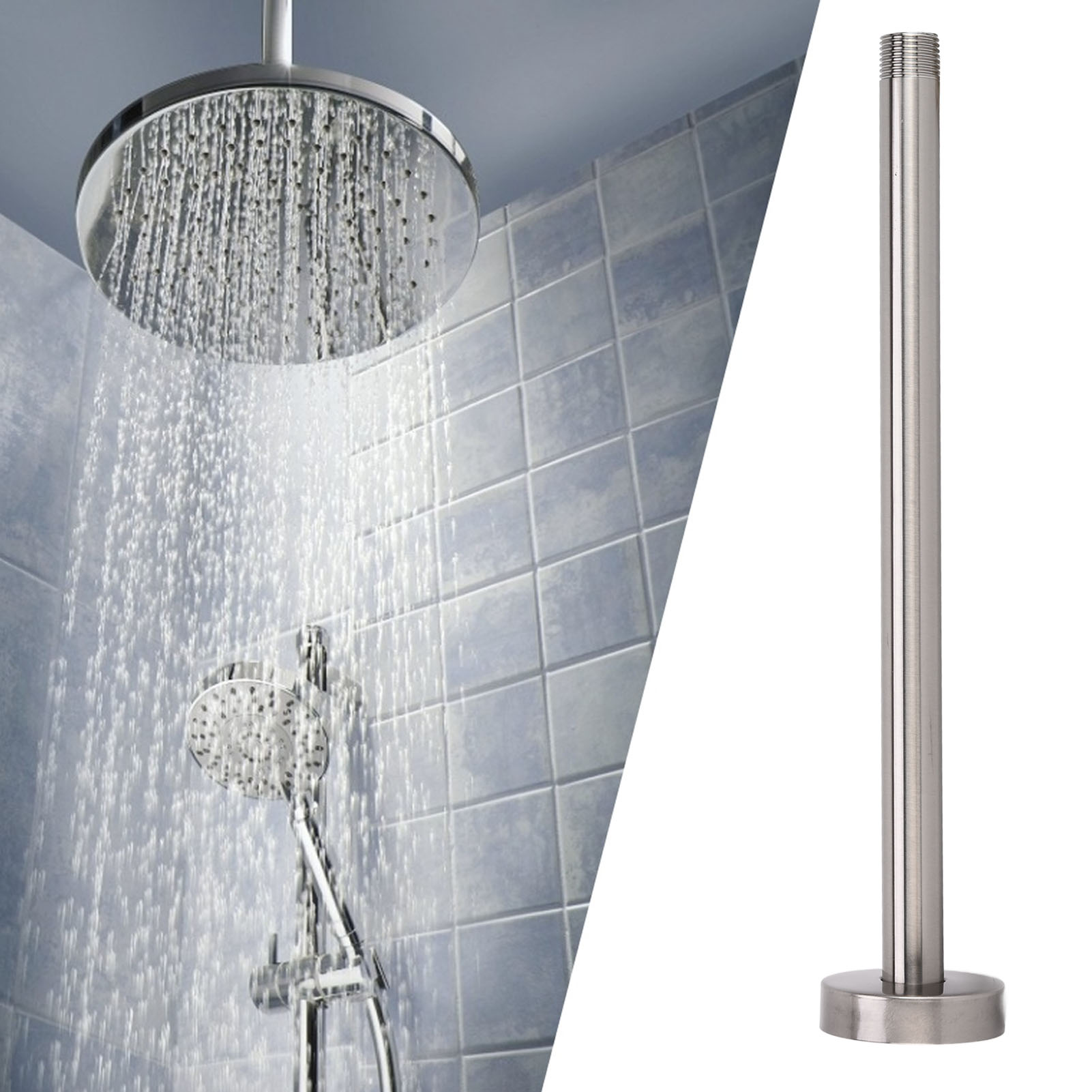 Amerikanischer Standard-duscharm Mit Npt-anschluss (φ20 Mm), Runde, Eingelassene Wandstange, Verdeckter Schlauch, Hotel-duschzubehör, Grenzüberschreitender Internationaler Handel, 30,5 Cm (12 Zoll), G
