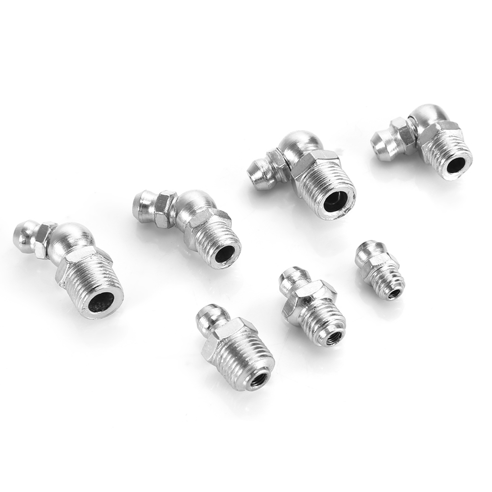 Set Mit 45 Butterspritztüllen M6, M8 Und M10 (90° Und 45°)