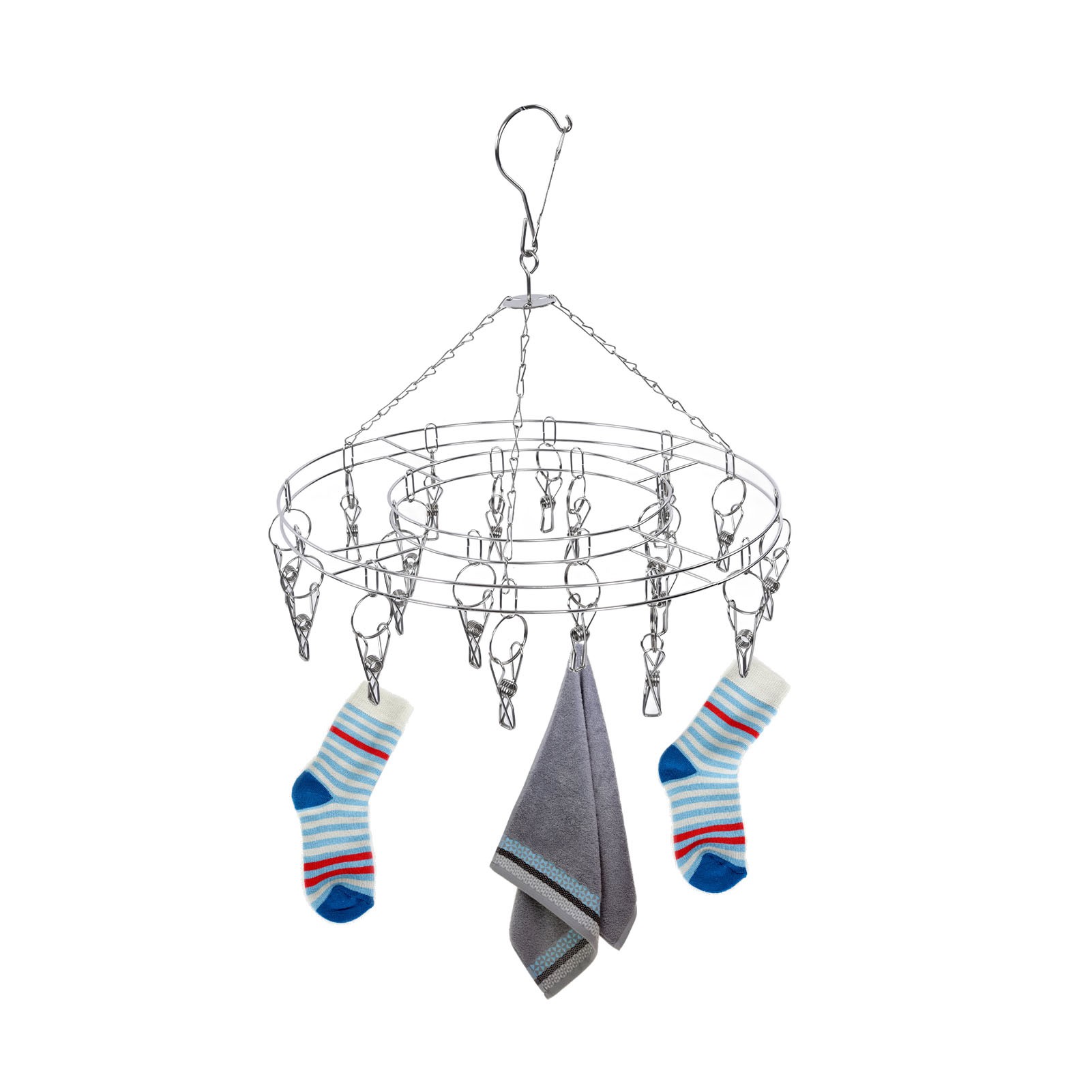 Wäscheständer Aus Edelstahl Mit Mehreren Klemmen, Socken- Und Unterwäsche-trockenständer