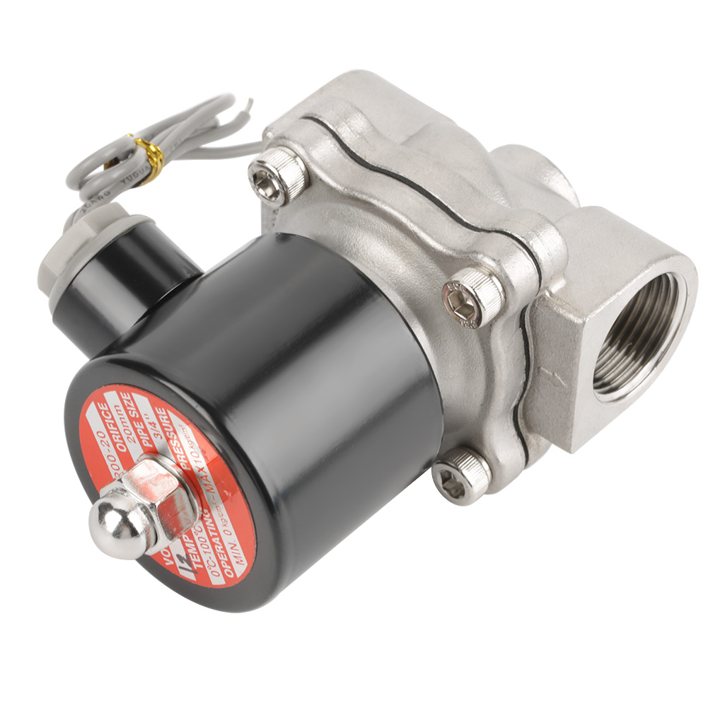 2-wege-magnetventil Mit 2 Positionen Aus Korrosionsbeständigem Edelstahl 304, 12 V, Direktwirkend, Normalerweise Geschlossen (6/3/4 Zoll)