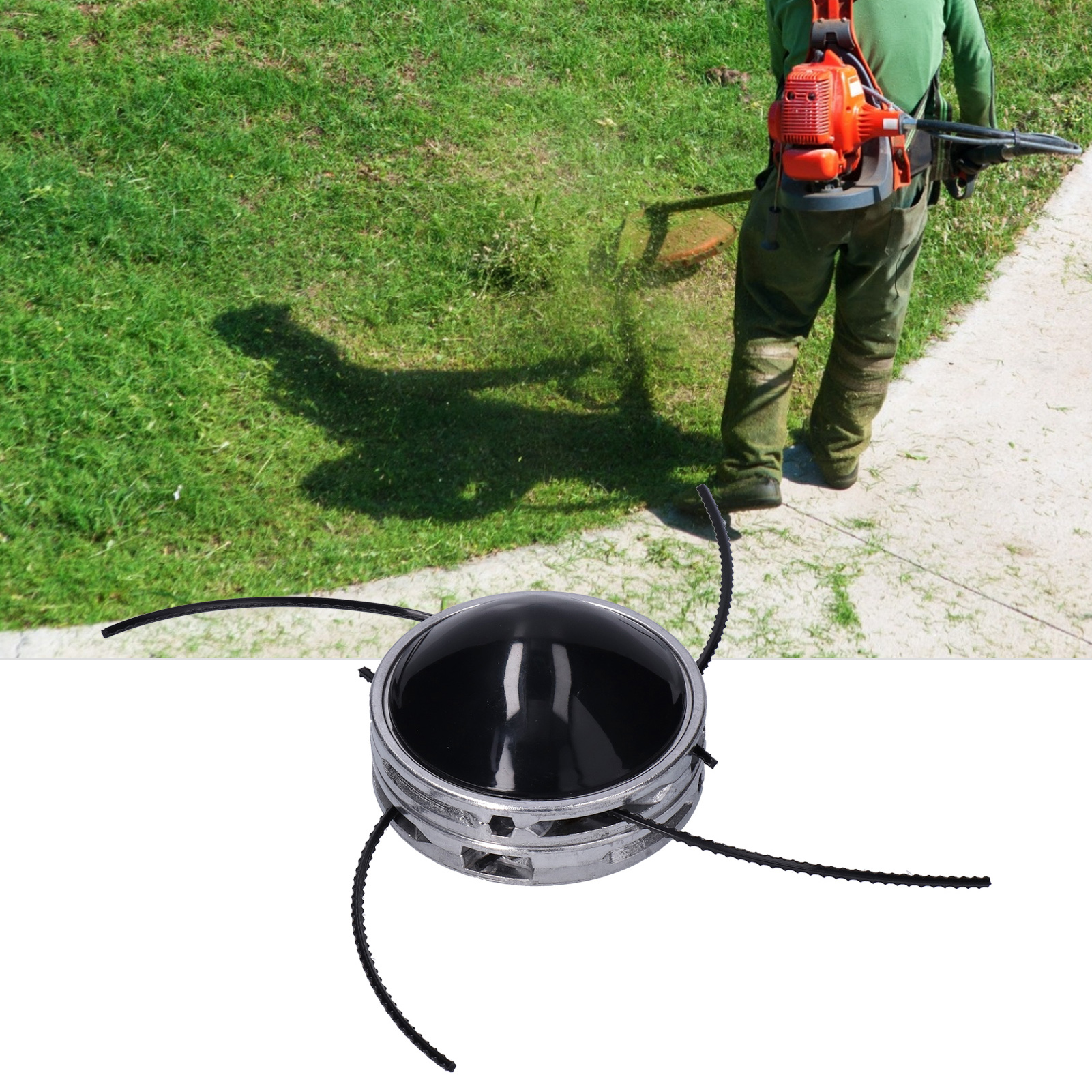 Universeller 4-faden-trimmerkopf Aus Aluminium, 40 Cm³, Gerader Schaft, 4-faden