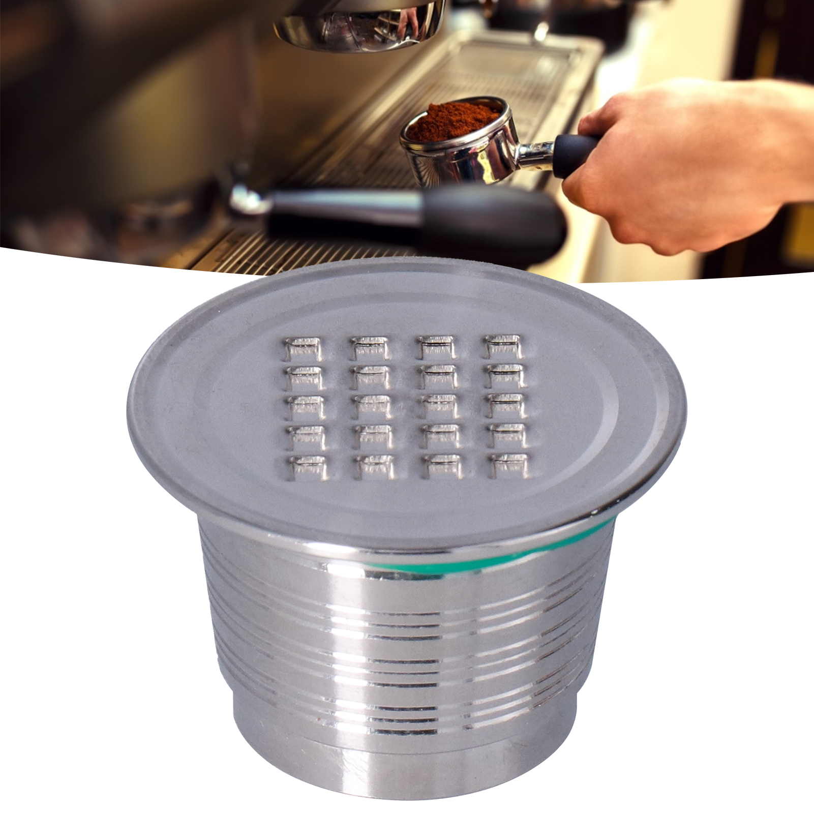 Geeignet Für 50-ml-nespresso-kaffeekapseln. Universeller Nespresso-filter Mit Quadratischen Löchern.