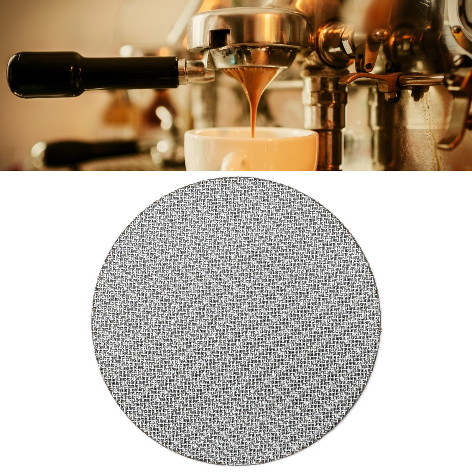 Spülsieb Für Espressomaschinen-siebträger 51/53,5/58,5 Mm, Filtrationsgenauigkeit 150 Μm, Dicke 1,7 Mm.