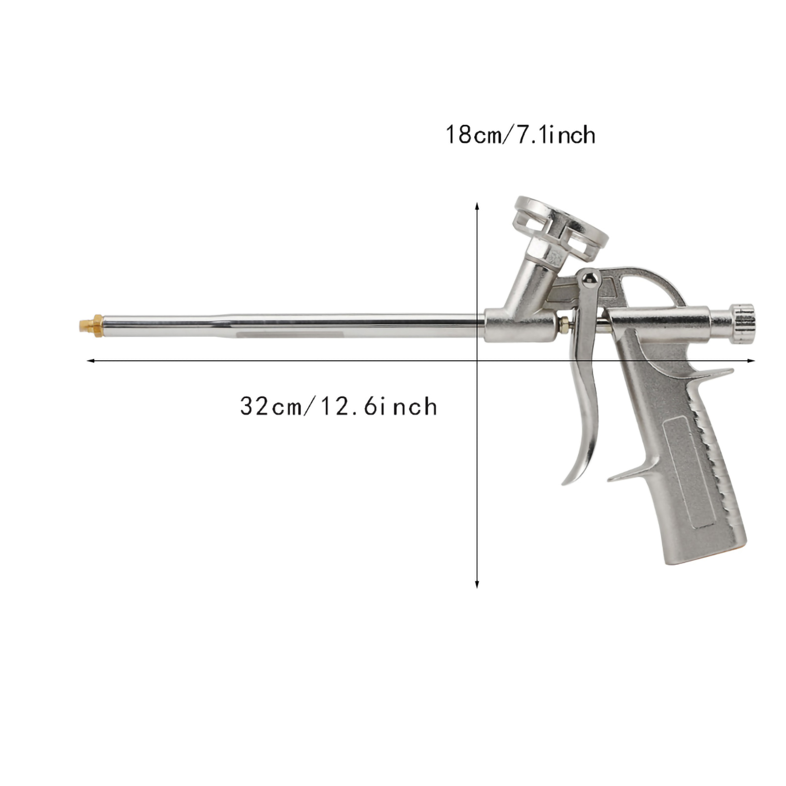 Seifenblasenpistole Vollständig Aus Weiß Versilbertem Eisen