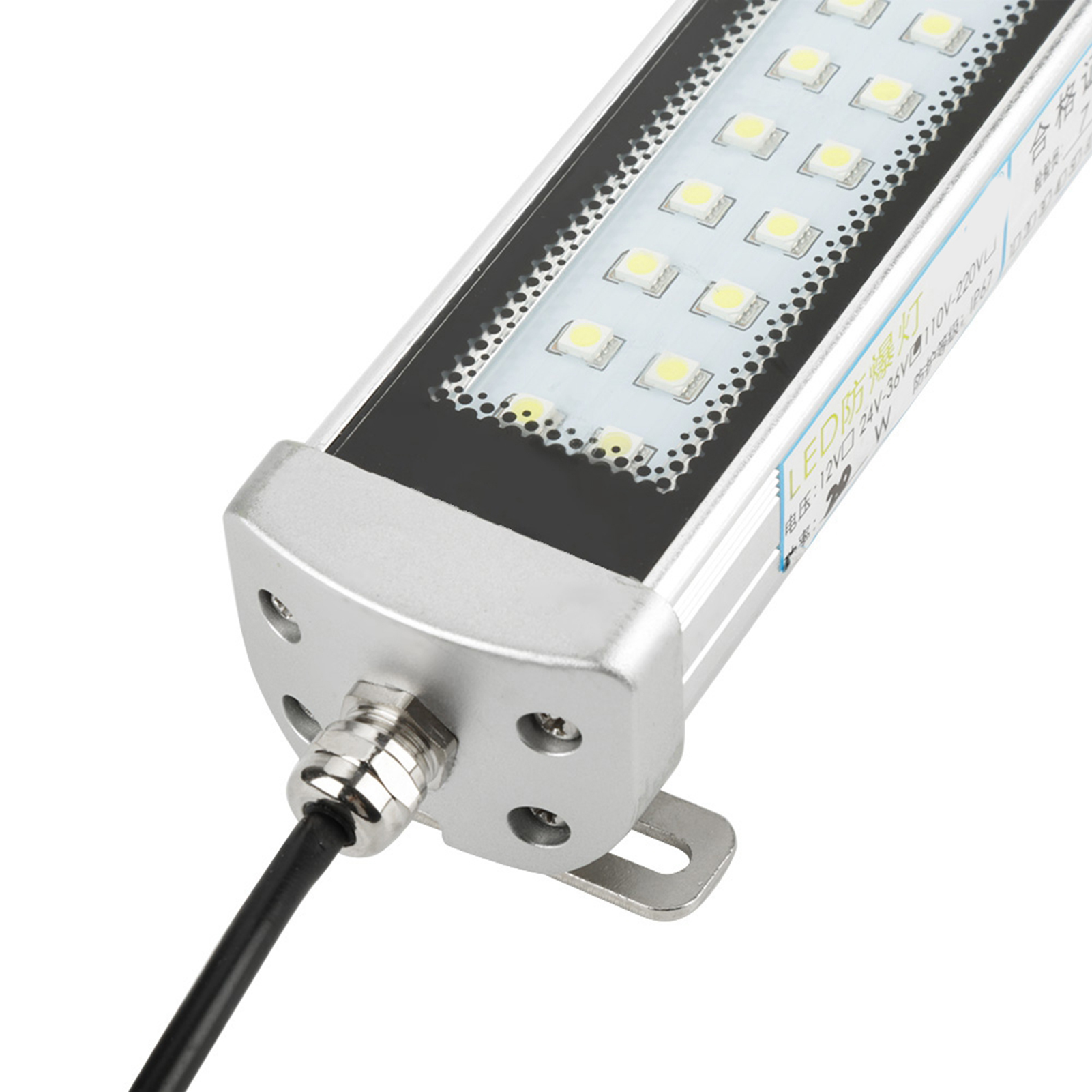 Explosionsgeschützter Led-fluter, Dreifacher Schutz, 40 W, 24–36 V