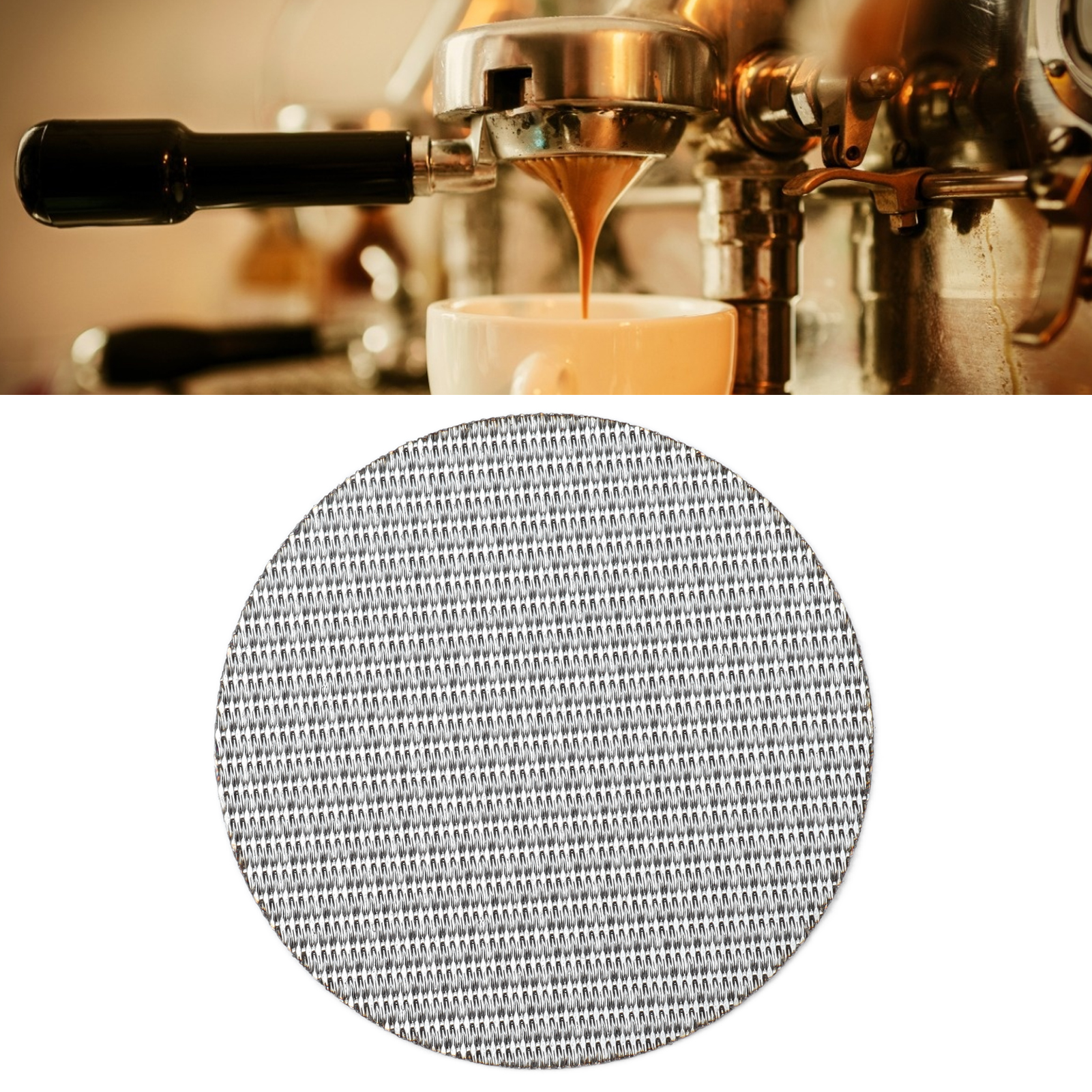 Spülsieb Für Espressomaschinen-siebträger 51/53,5/58,5 Mm, 100 Μm Filtrationsgenauigkeit, 1,7 Mm Dicke.