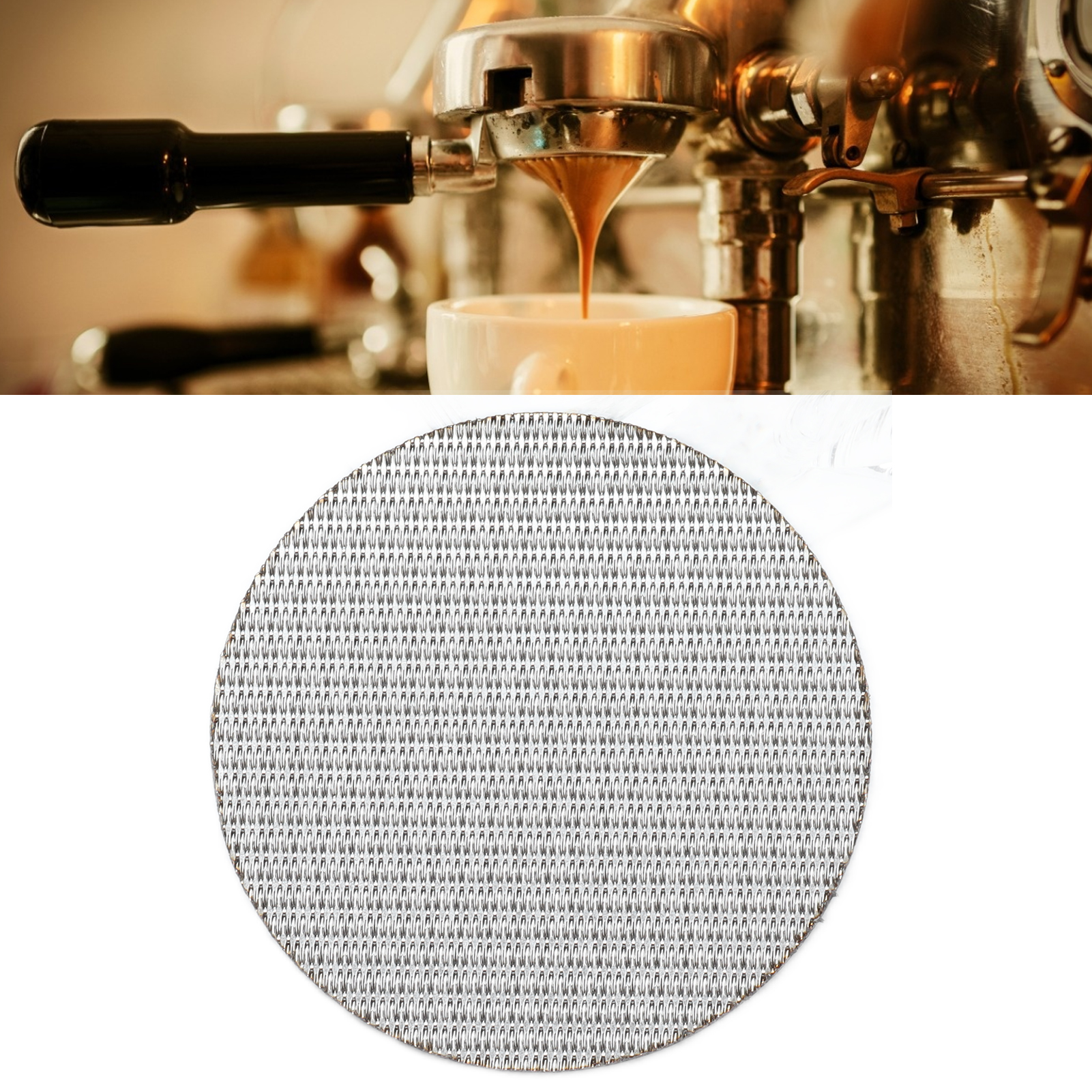 Spülsieb Für Espressomaschinen-siebträger 51/53,5/58,5 Mm, Filtrationsgenauigkeit 50 Μm, Dicke 1,7 Mm/53,5 Mm