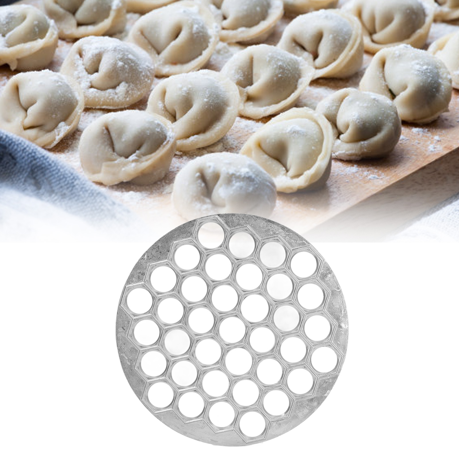 Ravioliform Aus Aluminiumlegierung, Wontonpresse Aus Aluminium, 37 Mulden, Küchenform, Zur Herstellung Von Gebäck Und Anderen Desserts, Kleines Presswerkzeug.