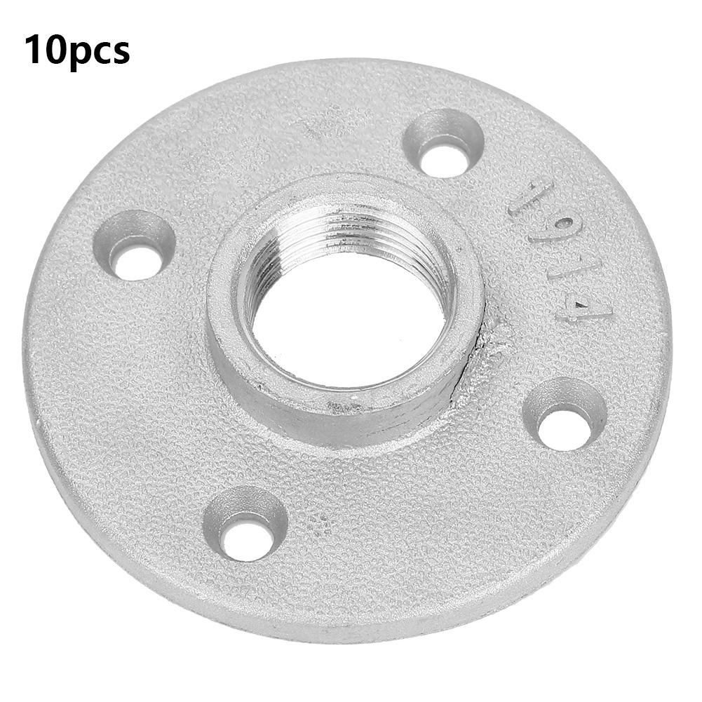 10 Stück Verstärkte Dn20-vierloch-regalböden, Lagerregale, Flanschfüße, Wasserrohre, Heimwerkerzubehör