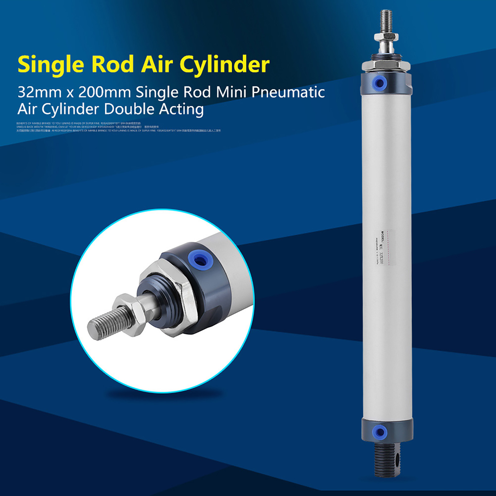 Miniaturzylinder Mal 32 Mm X 200 Mm