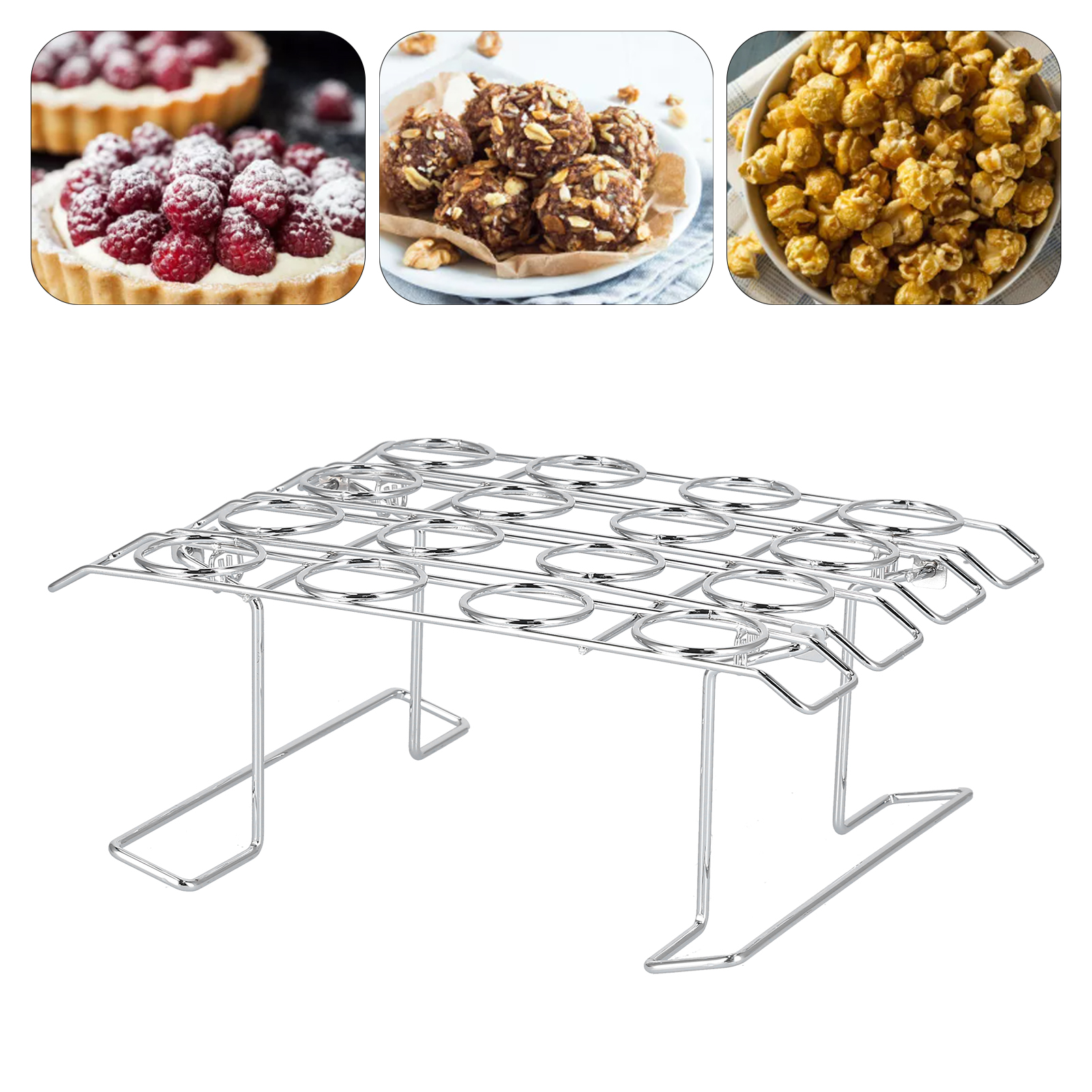Zusammenklappbarer Präsentationsständer Für Cupcakes Und Eiswaffeln (16 Fächer).