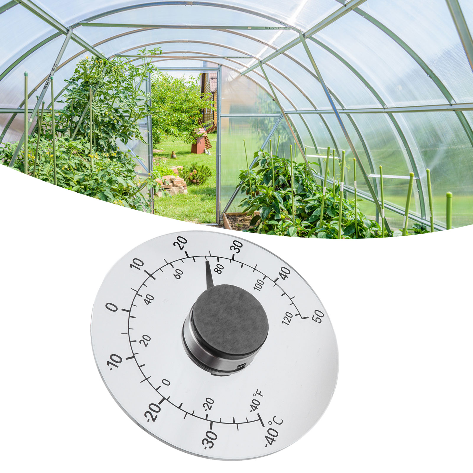 Wasserdichtes Außenthermometer Für Türen Und Fenster, Geeignet Für Gewächshäuser, Bauernhöfe Und Ranches Tragbares Thermometer.
